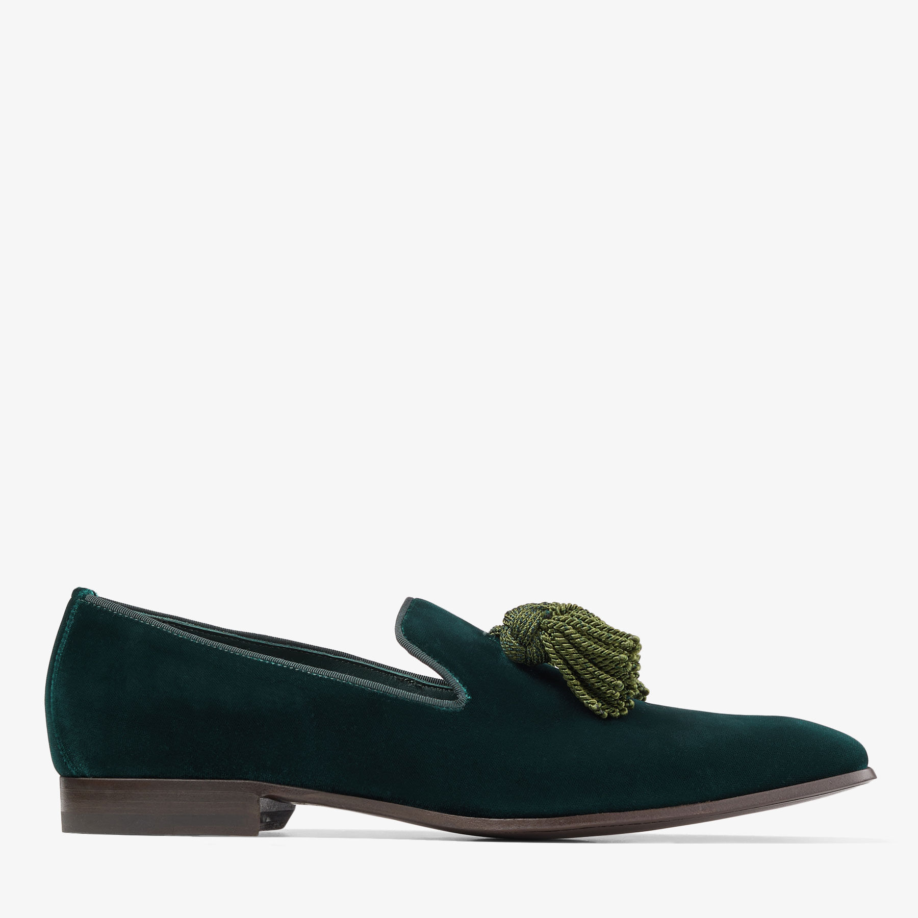 Green velvet loafer online