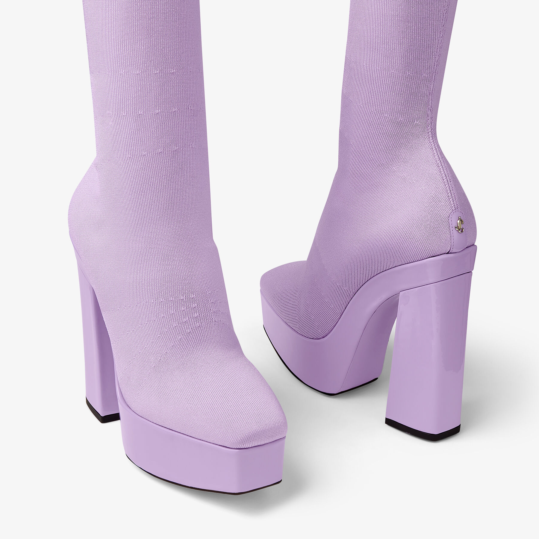 GIOME OTK 140 Wisteria Knitted Sock and Patent Over The Knee