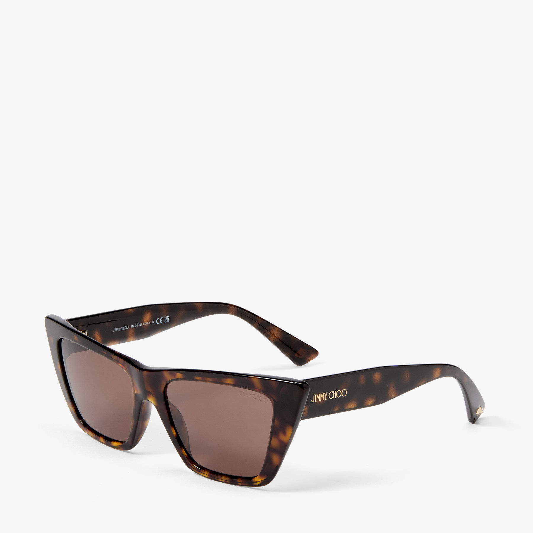Haley Brown Havana Cat Eye Sunglasses JIMMY CHOO AU