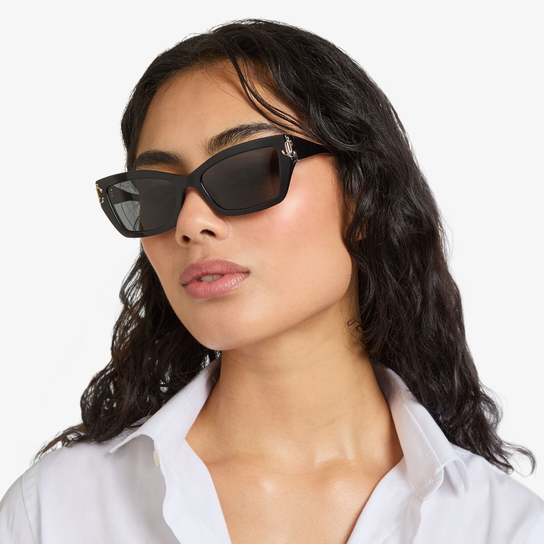 Isla Black Cat Eye Sunglasses JIMMY CHOO