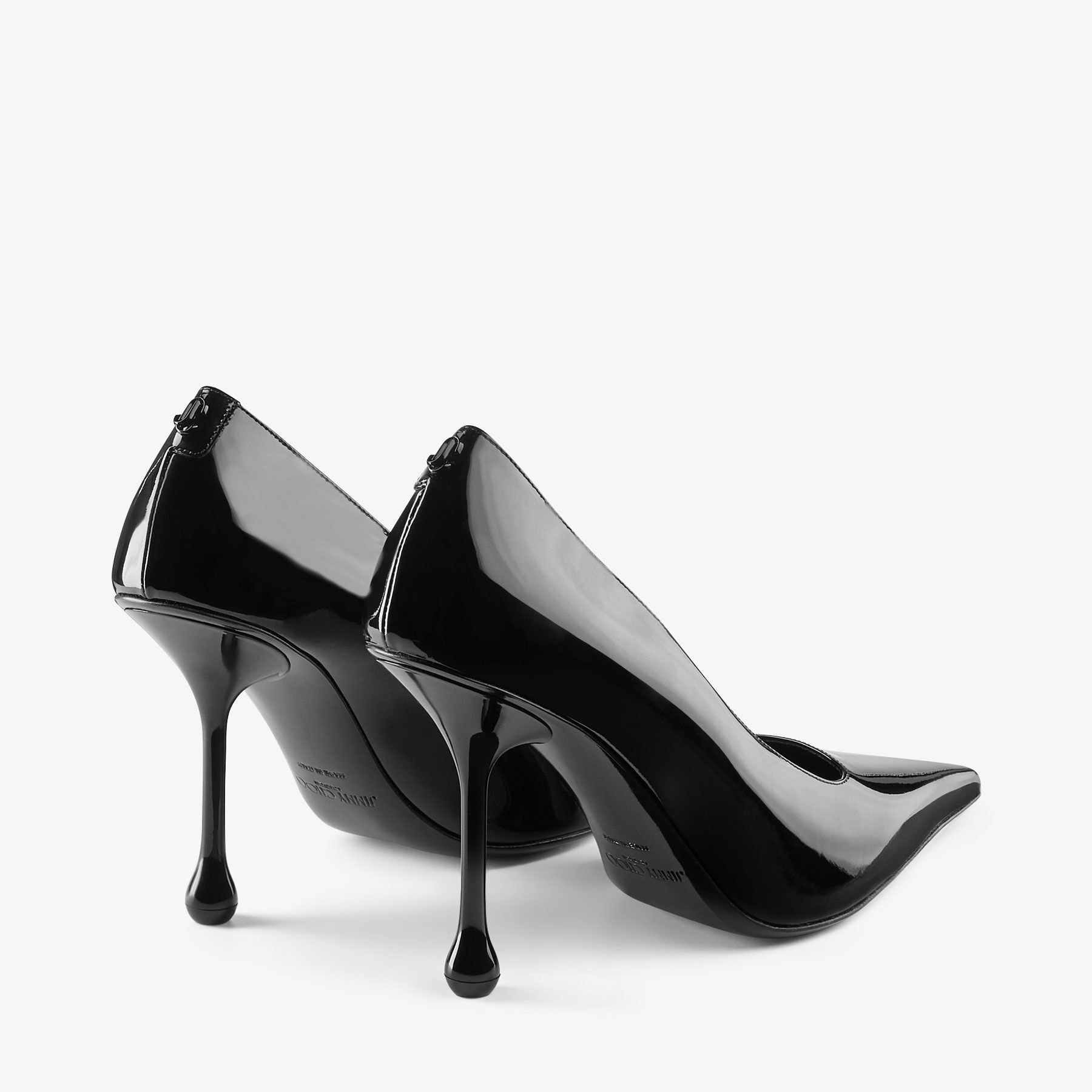 IXIA 95 Black Patent Leather Pumps New Collection JIMMY CHOO