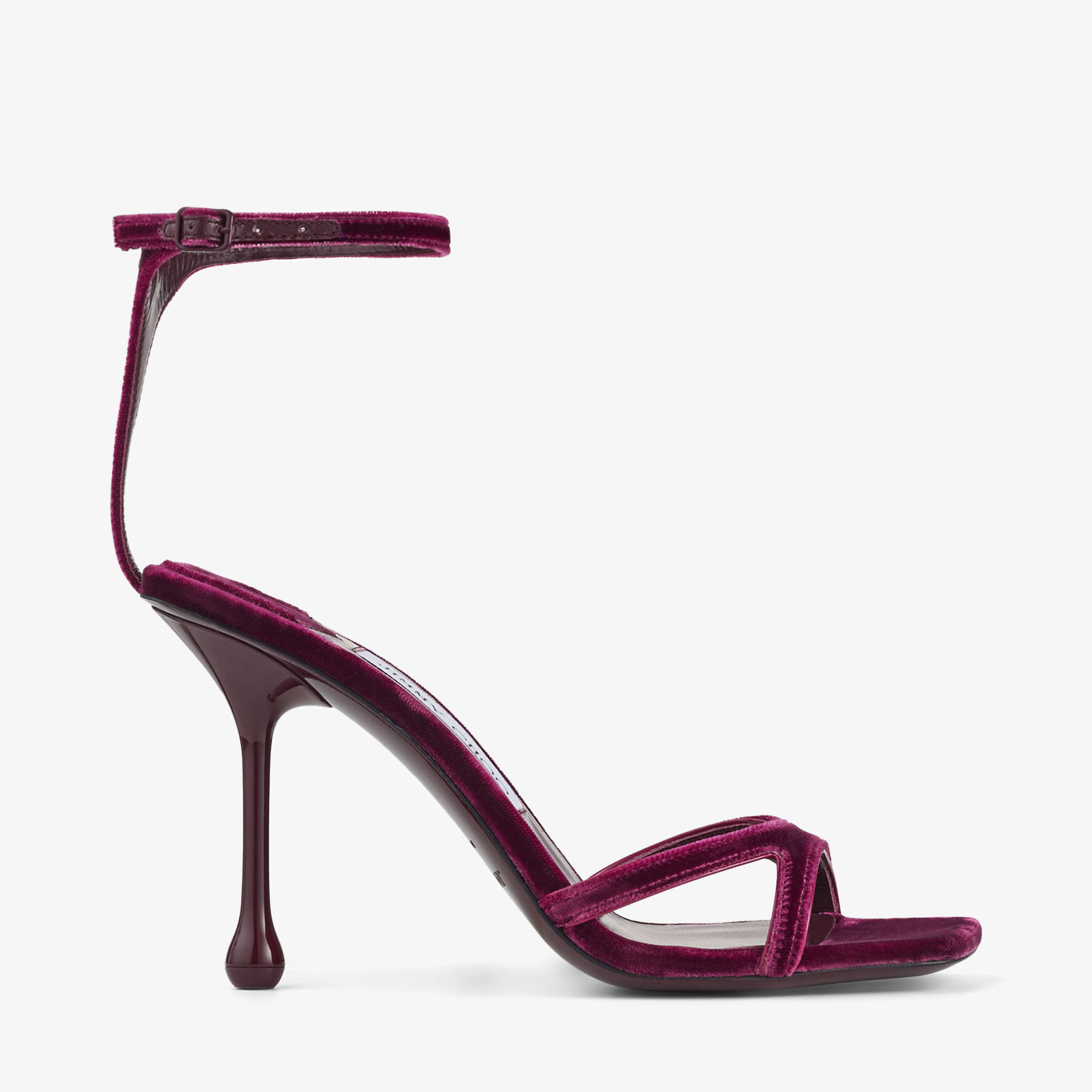 IXIA SANDAL 95 Boysenberry Velvet Sandals New Collection
