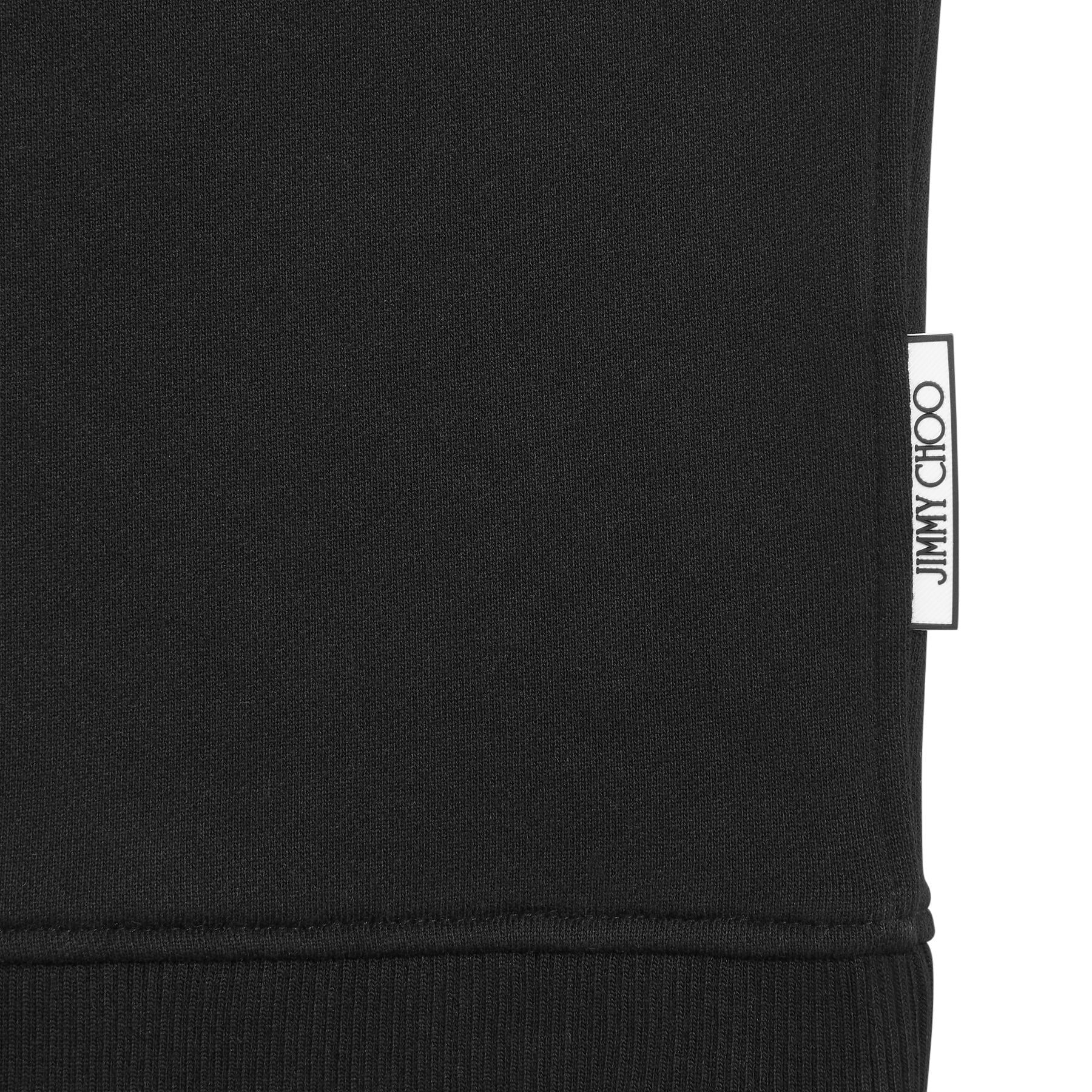 Black Oversized Sweatshirt with White Logo | JC COLLEGE HOODIE | Autumn  Winter 2020 | JIMMY CHOO AU