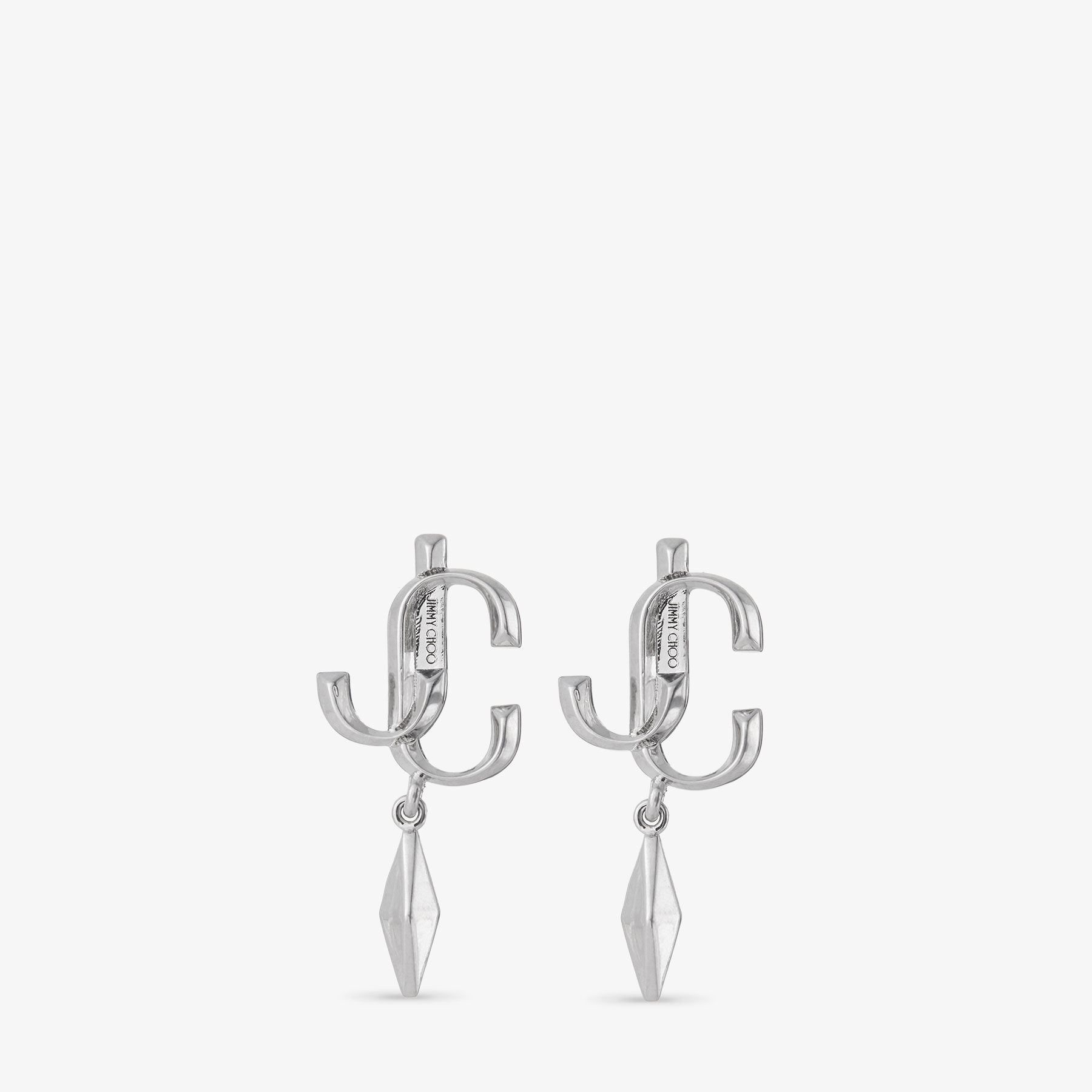 JC Diamond Earring Silver Finish Earrings JIMMY CHOO