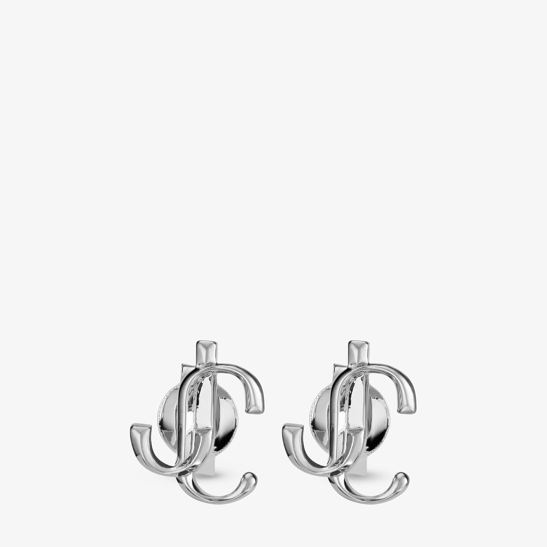 Silver-Finish Metal JC Mini Stud Earrings | JC Mini Studs