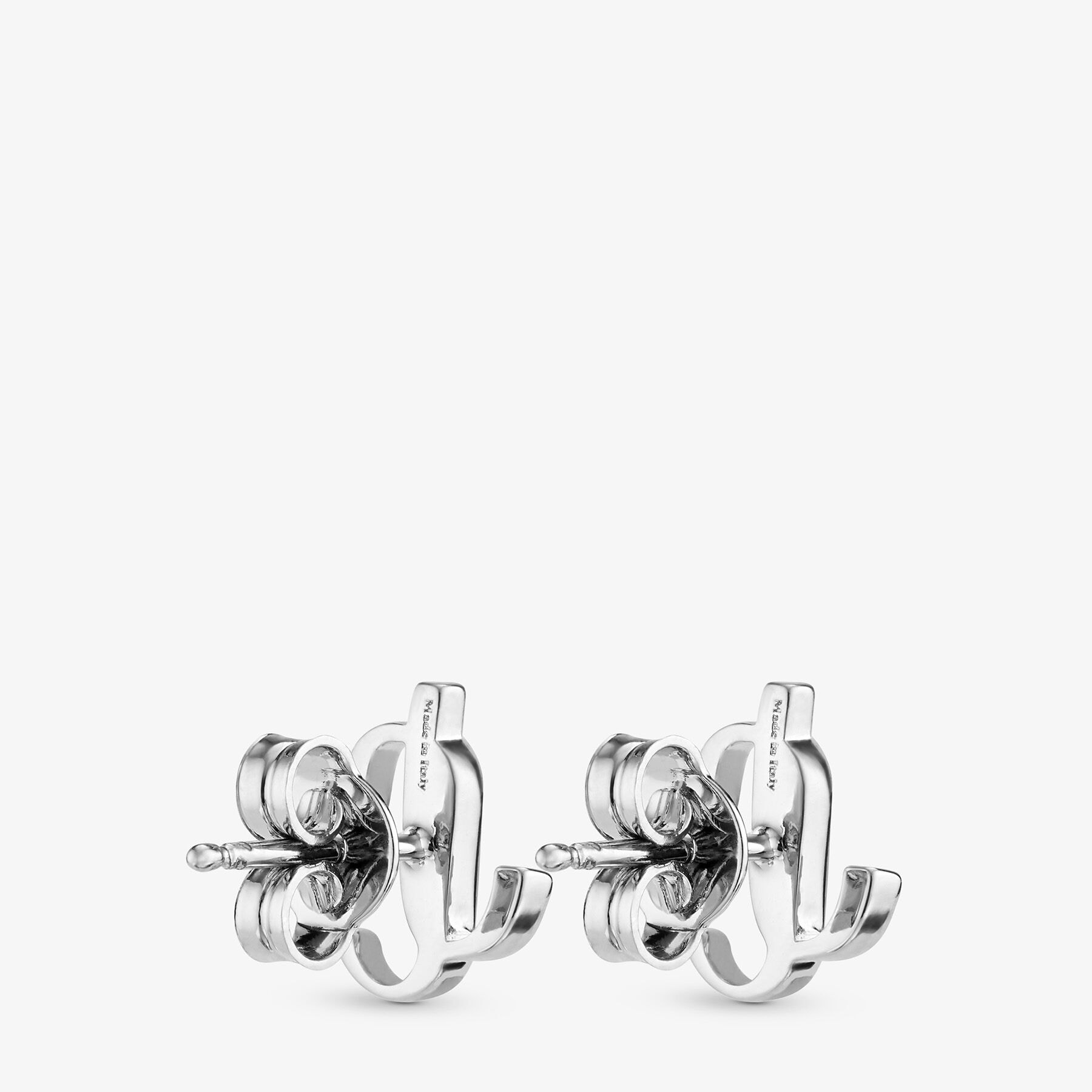 Silver-Finish Metal JC Mini Stud Earrings | JC Mini Studs