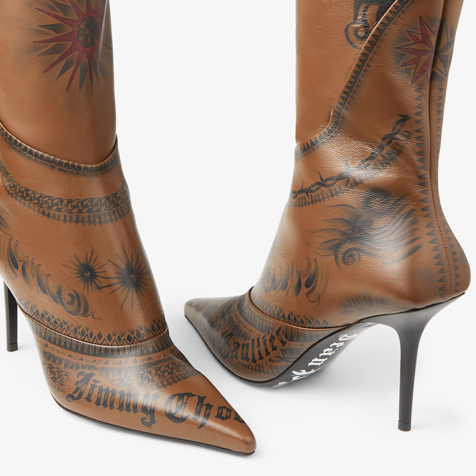 Jimmy choo brown discount boots