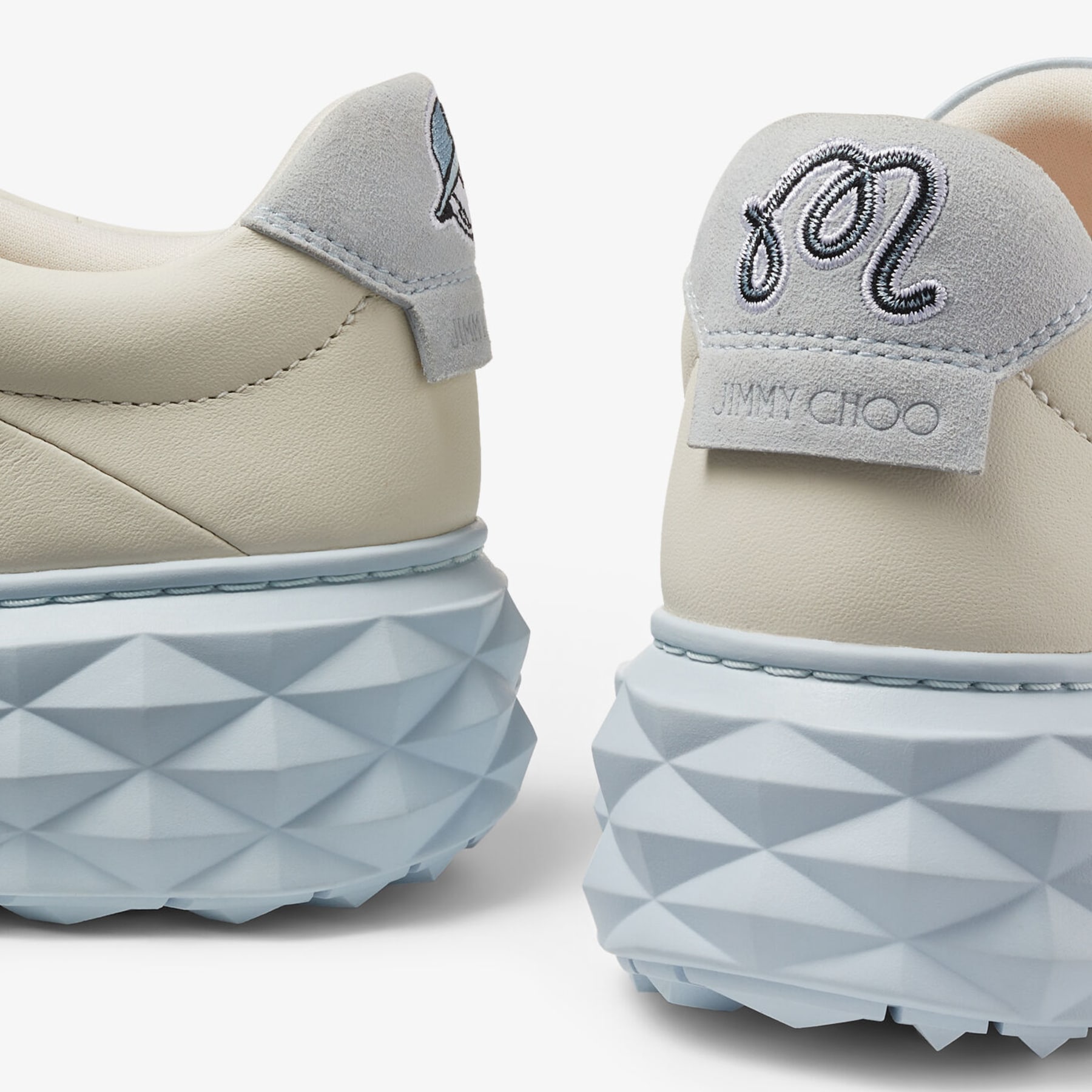 Blue jimmy choo trainers discount