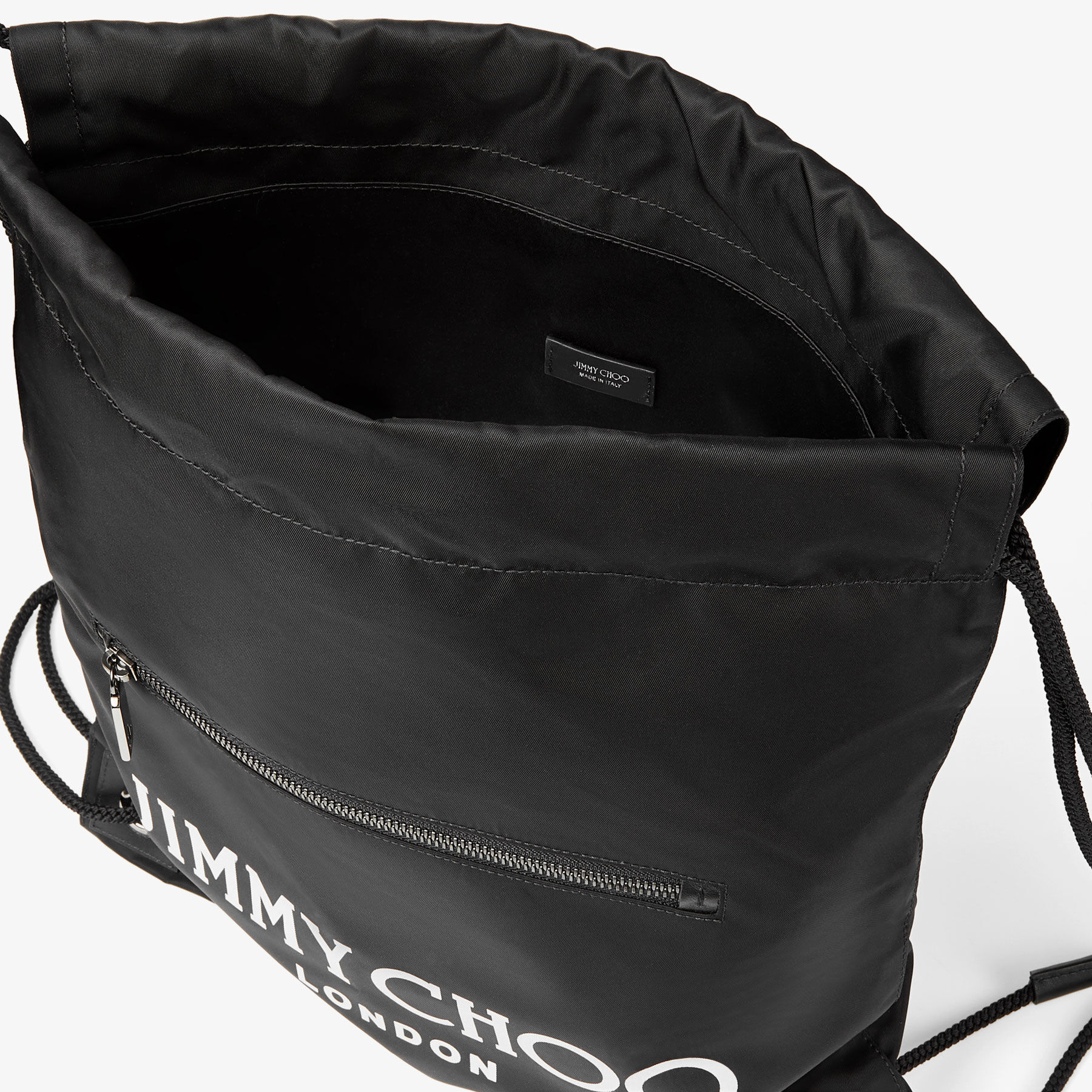 Jimmy choo black backpack deals