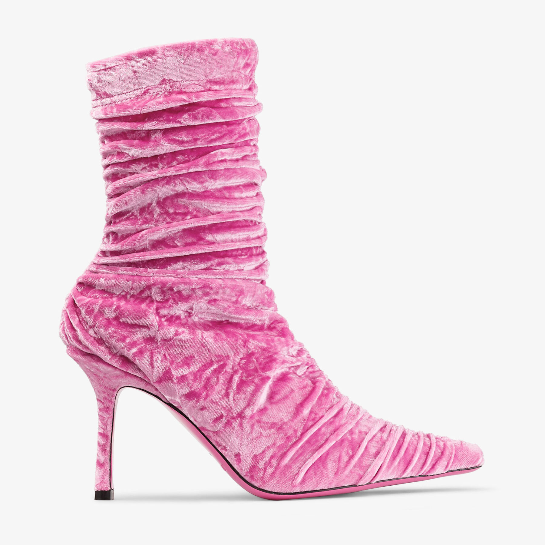 Crushed velvet sock boots clearance