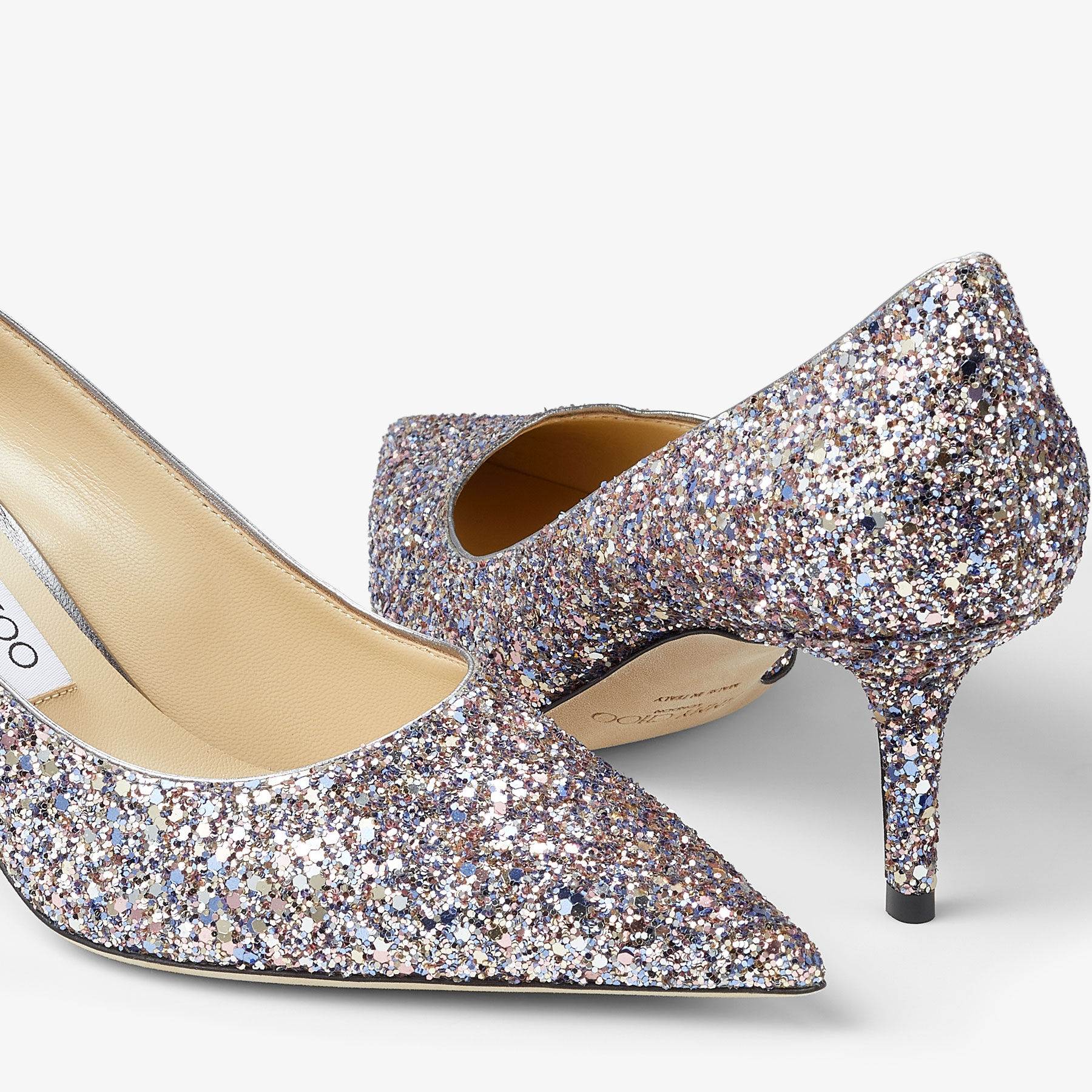 Love 65 Sprinkle Glitter Fabric Pumps JIMMY CHOO