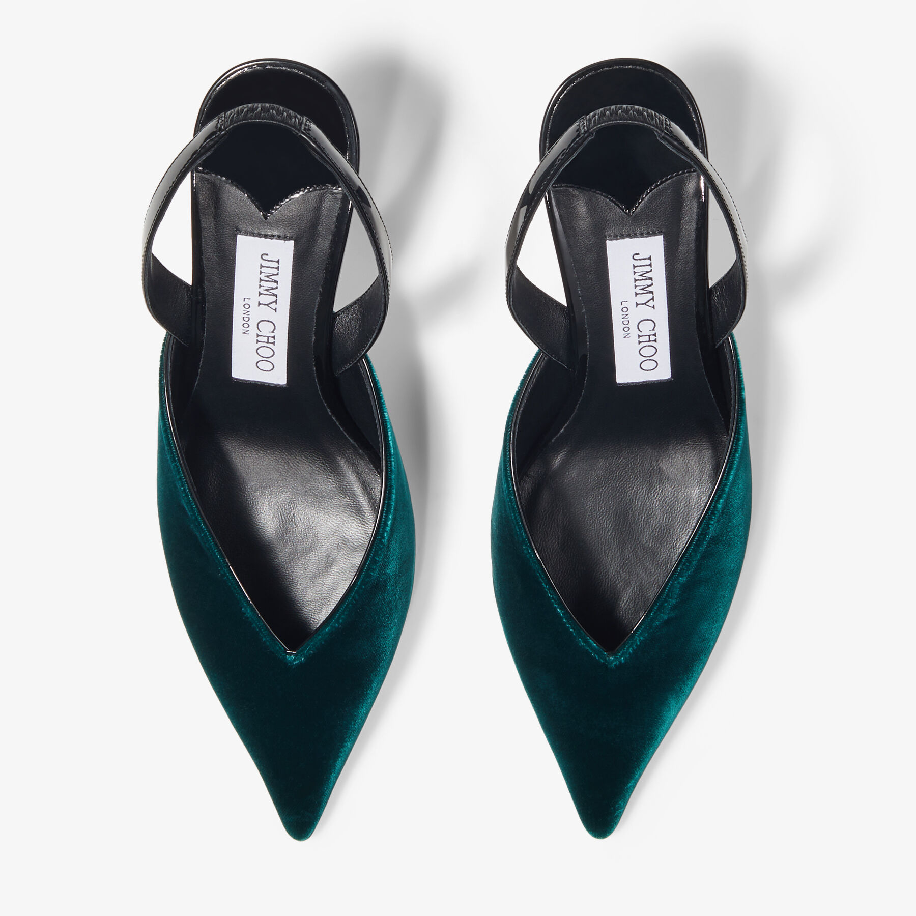 Green slingback pumps top