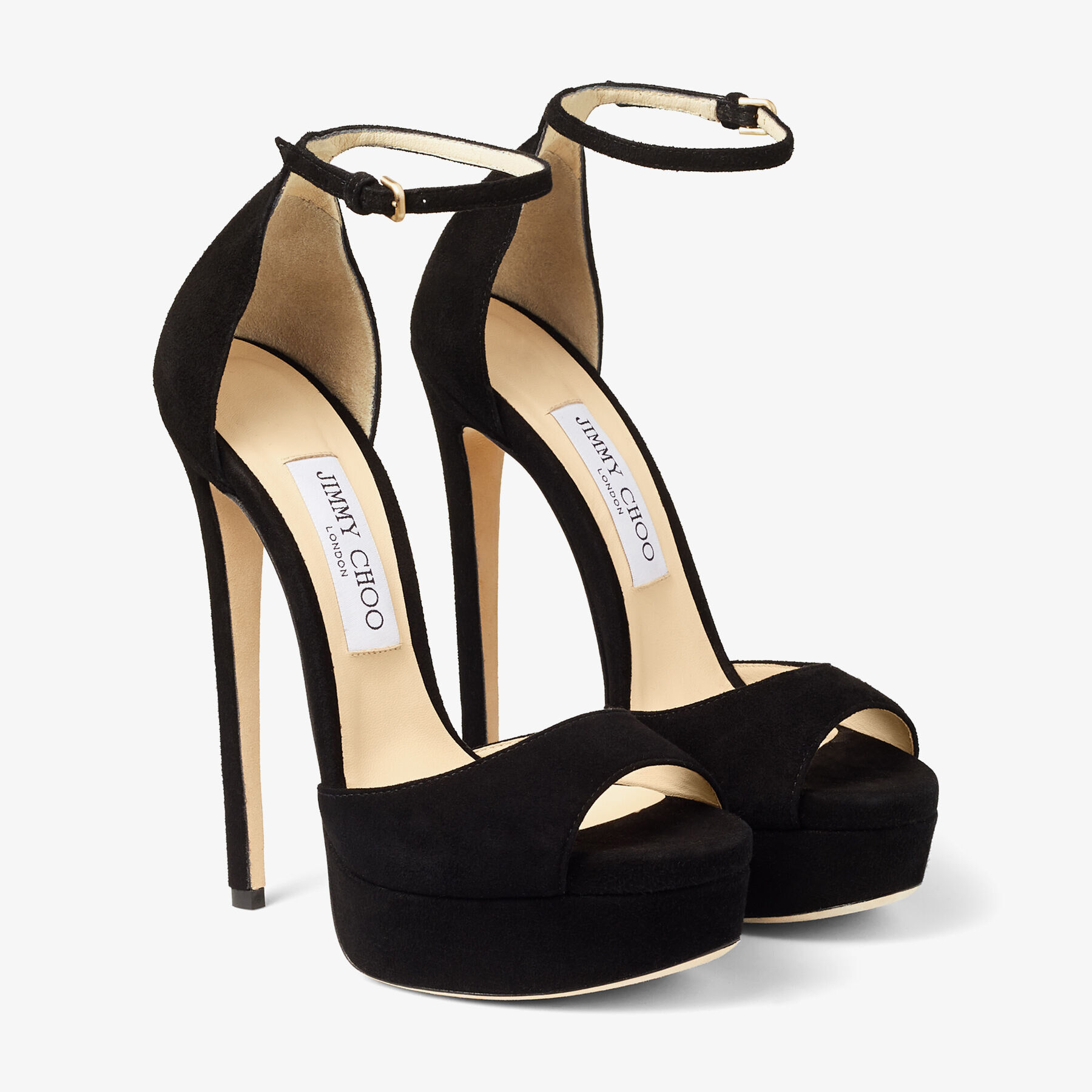 Black suede Jimmy Choo Vanessa 85 heels Size 7.5 | eBay