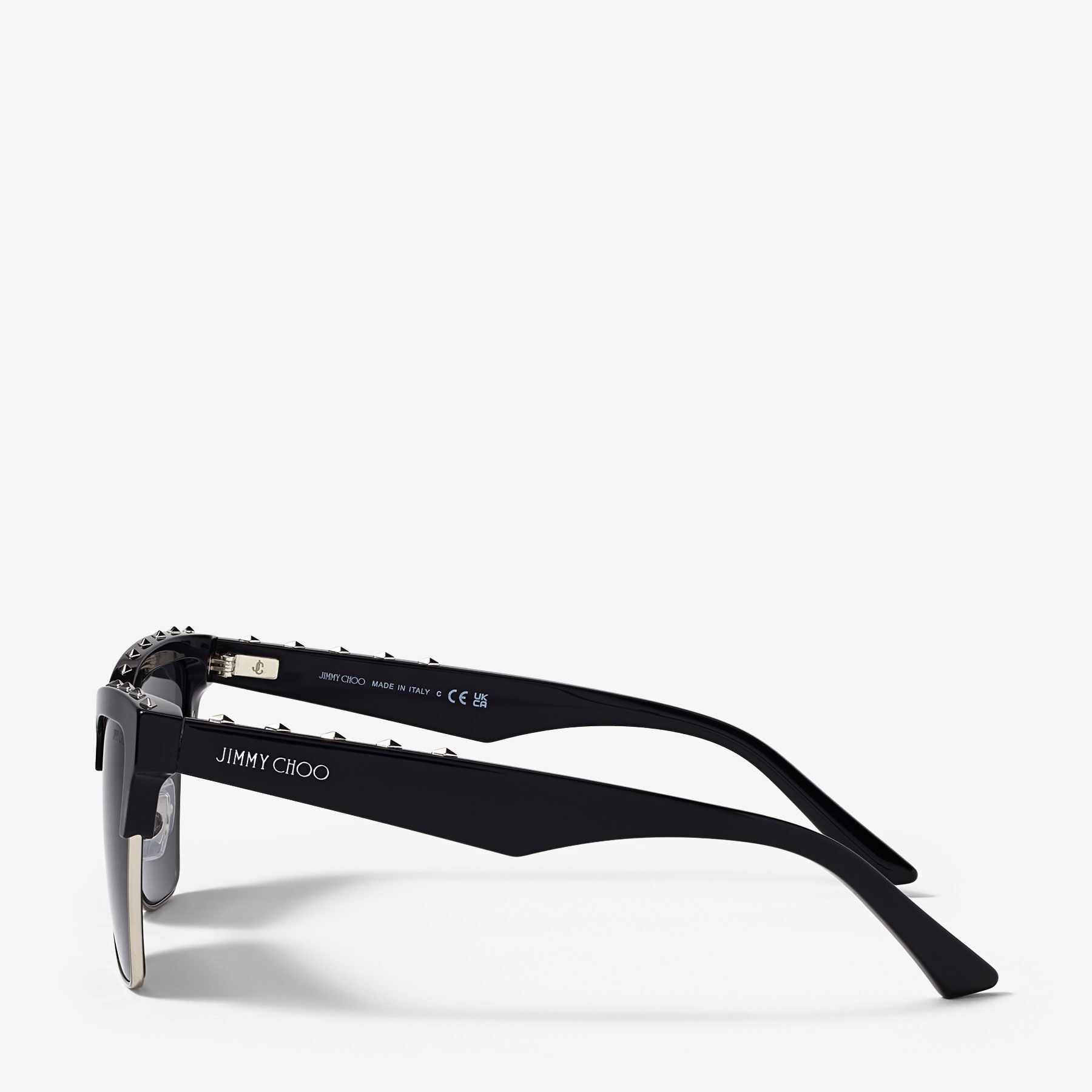 Maxime Black Butterfly Frame Sunglasses with Studs JIMMY CHOO