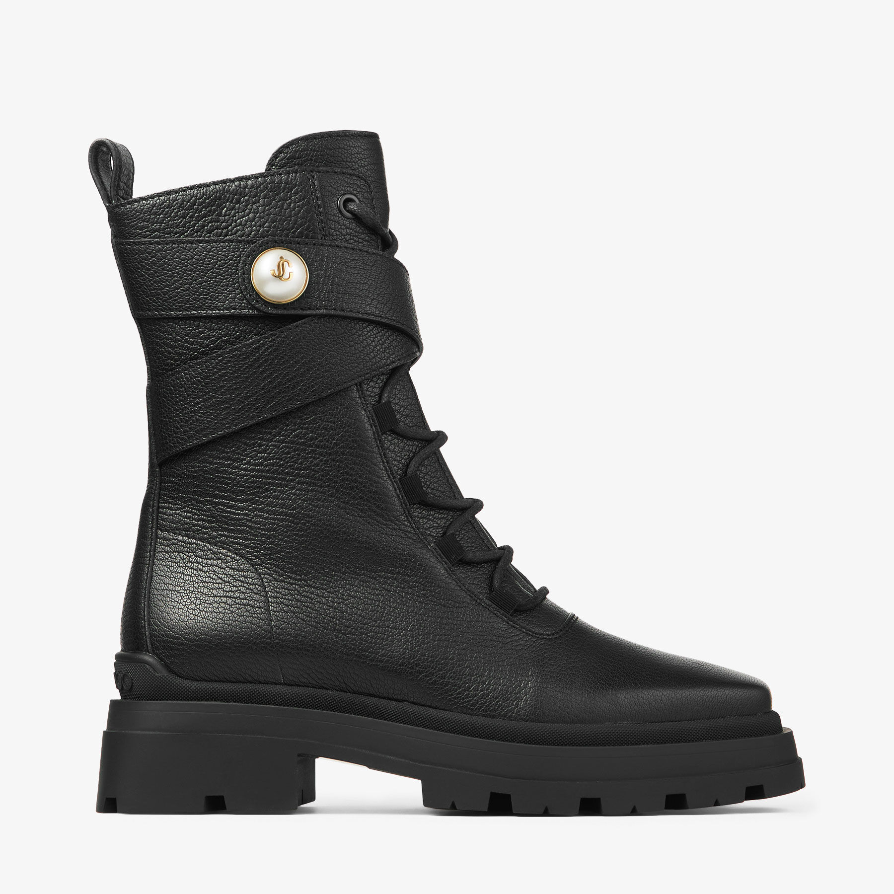 Noemi 45 Black Leather Ankle Boots JIMMY CHOO