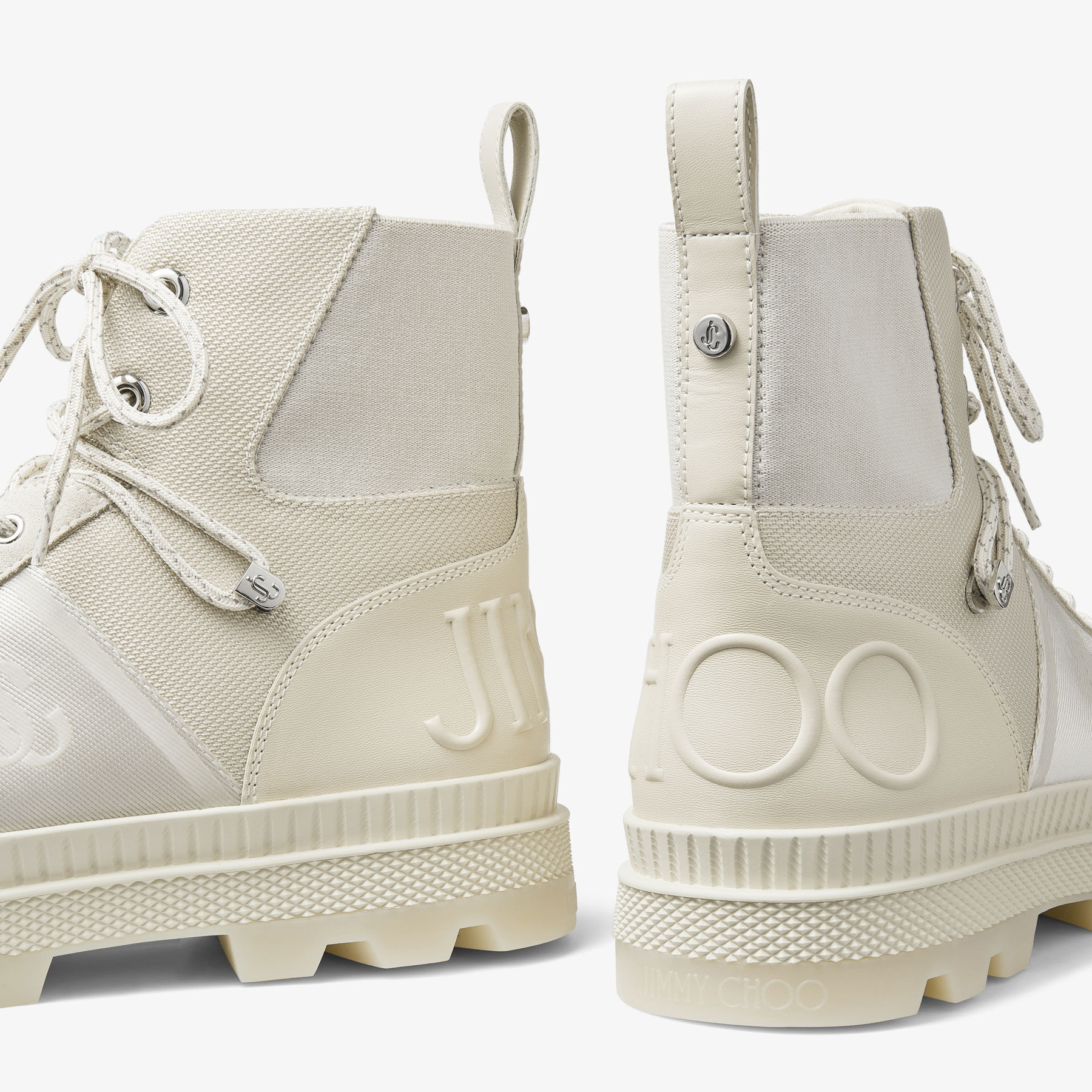 Jimmy choo hot sale white booties