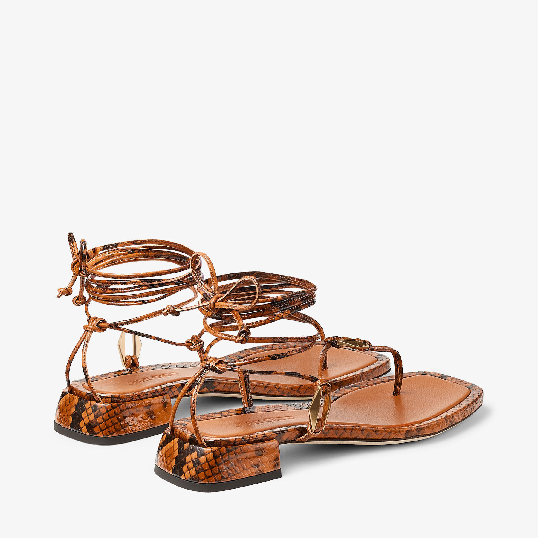 Womens snake print sandals hotsell