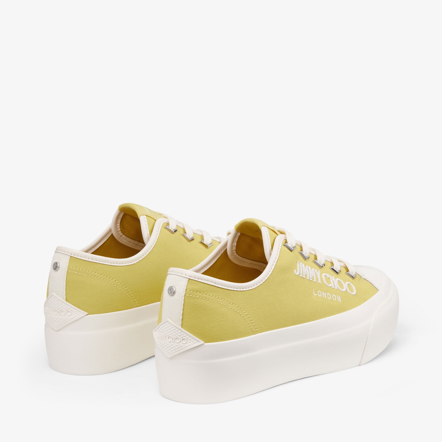 Yellow platform sneakers top