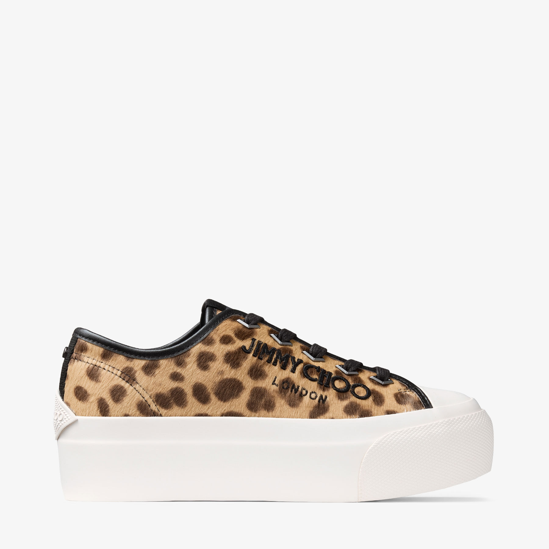 Leopard print platform trainers deals