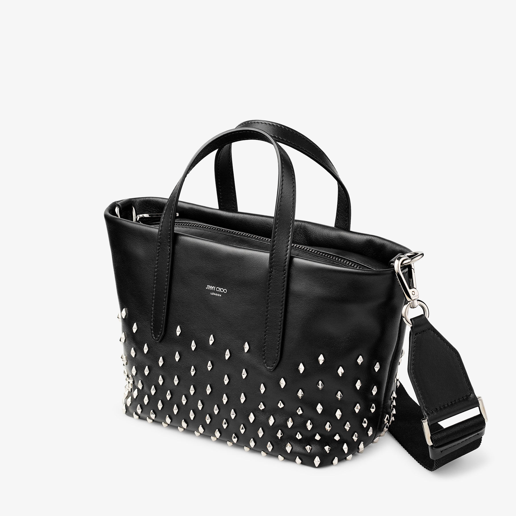 Jimmy choo black leather bag outlet