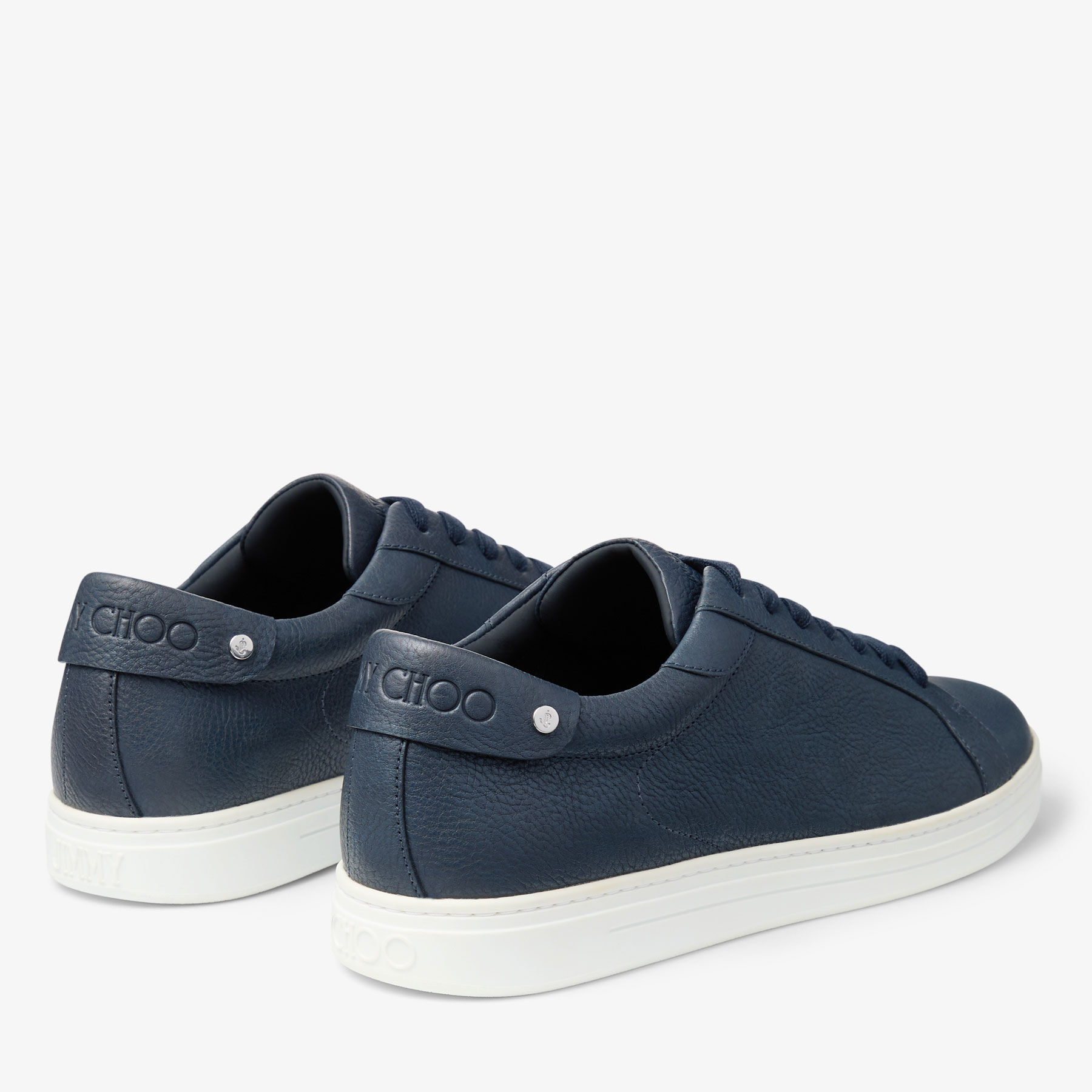 Rome M Navy Leather Trainers JIMMY CHOO