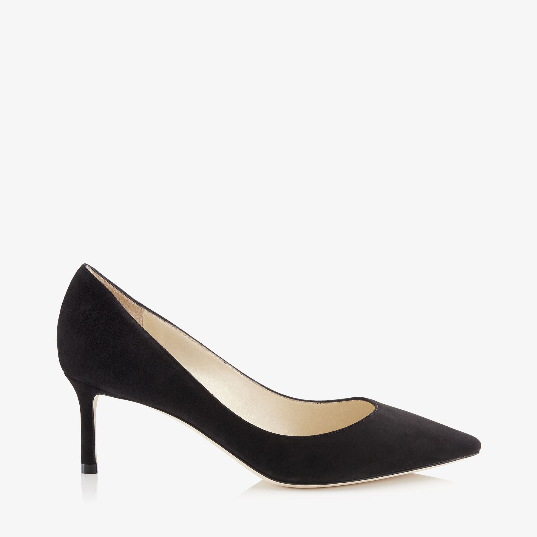 Black Suede Pointy Toe Pumps Romy 60 Cruise 17 JIMMY CHOO