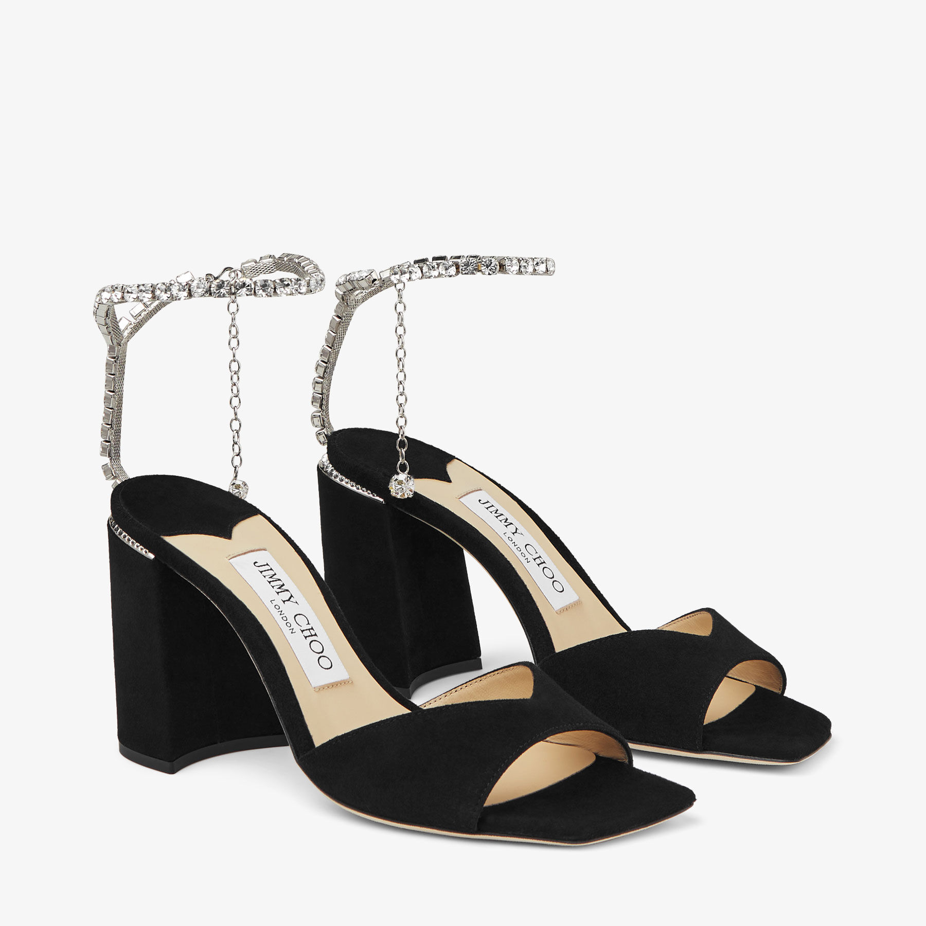 Felda crystal embellished shop strappy evening shoe