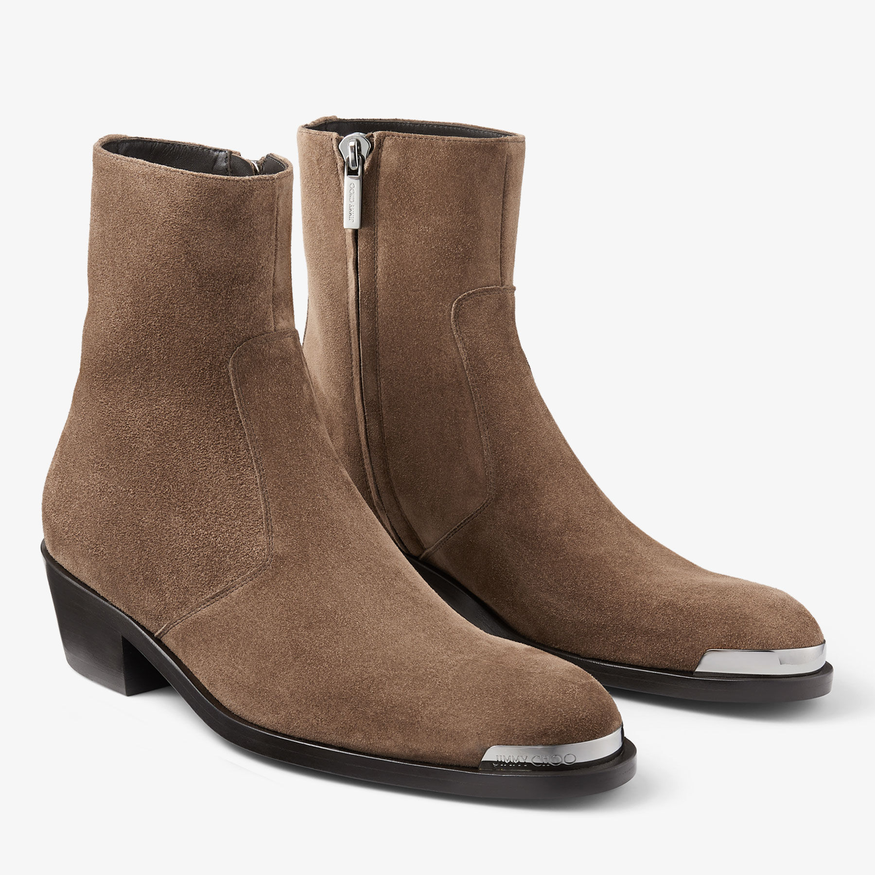 Sammy M Oak Velvet Suede Boot JIMMY CHOO