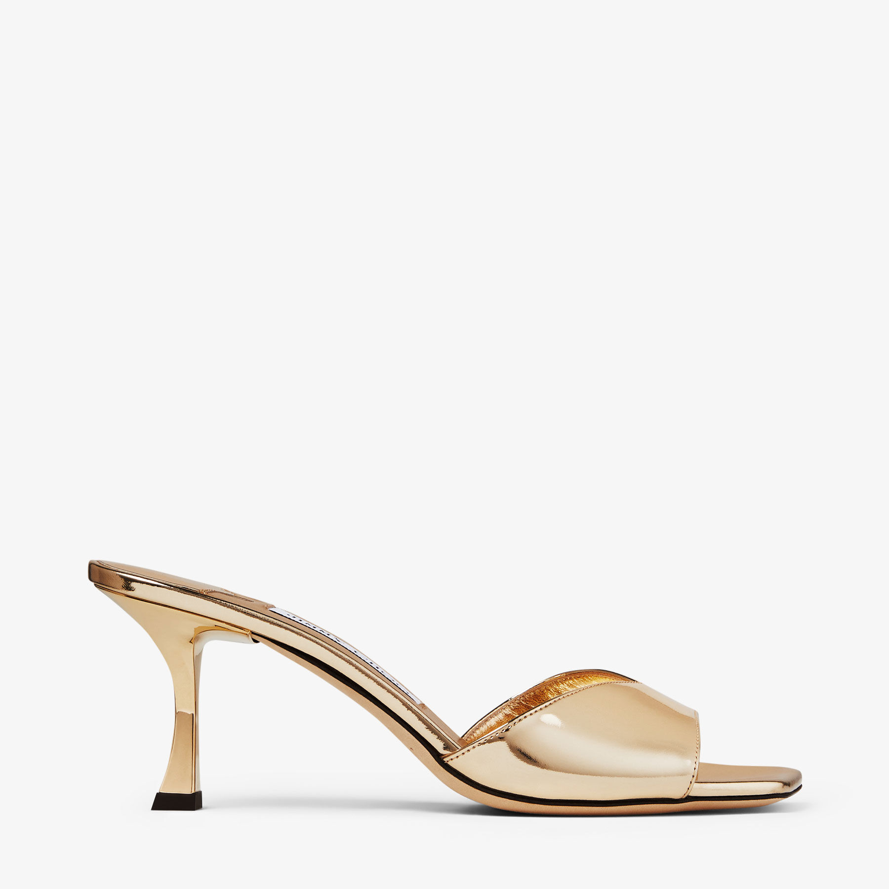 Skye 70 Gold Metallic Leather Sandals JIMMY CHOO