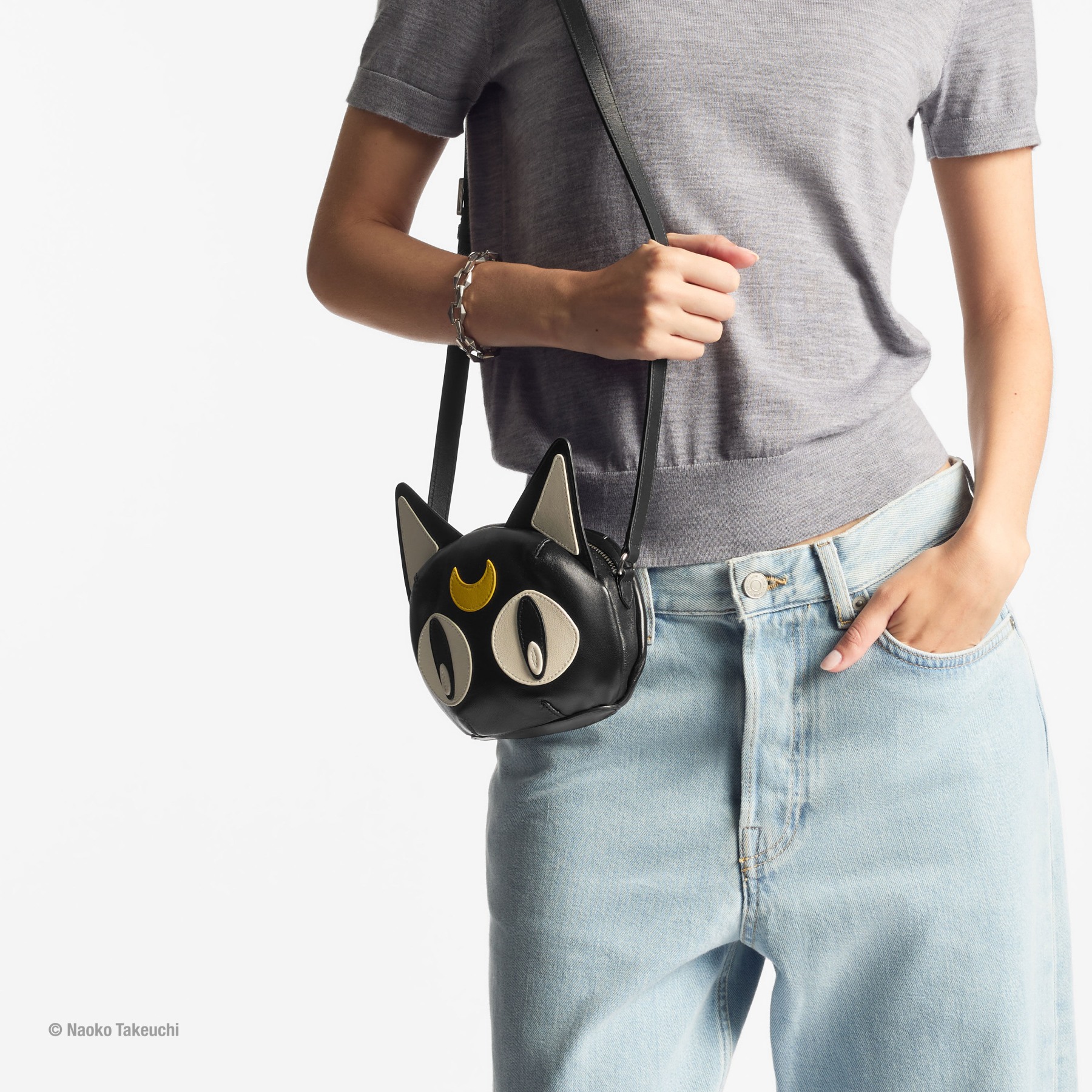 Luna Mini Bag Black Nappa Leather Mini Bag JIMMY CHOO