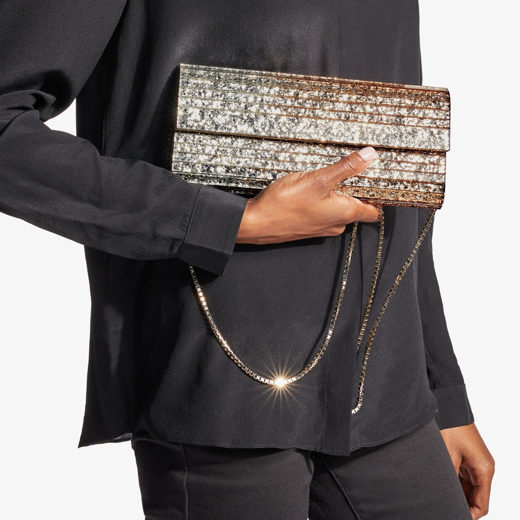 Jimmy choo outlet glitter bag