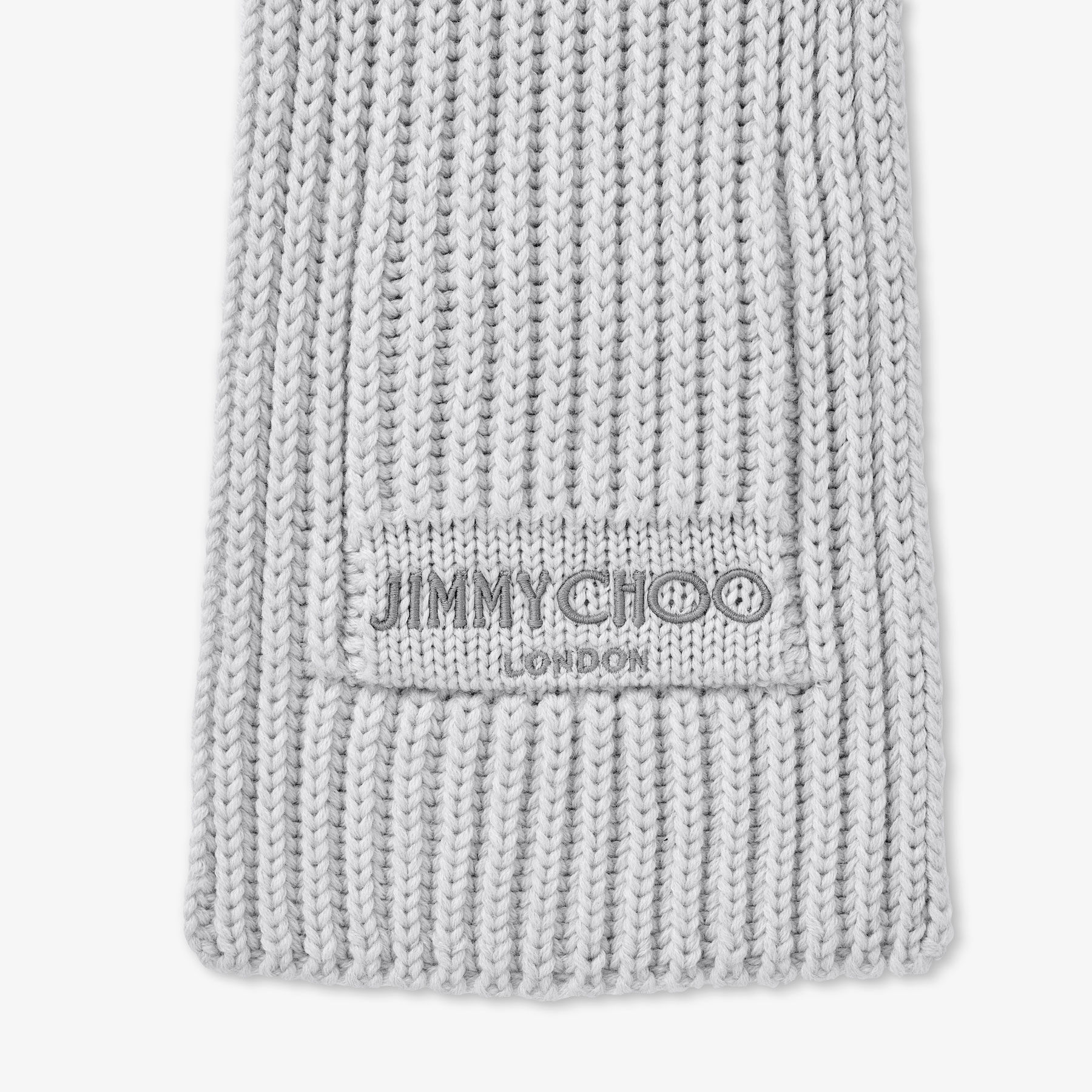 Yukiko Ash Embroidered Cashwool Scarf JIMMY CHOO