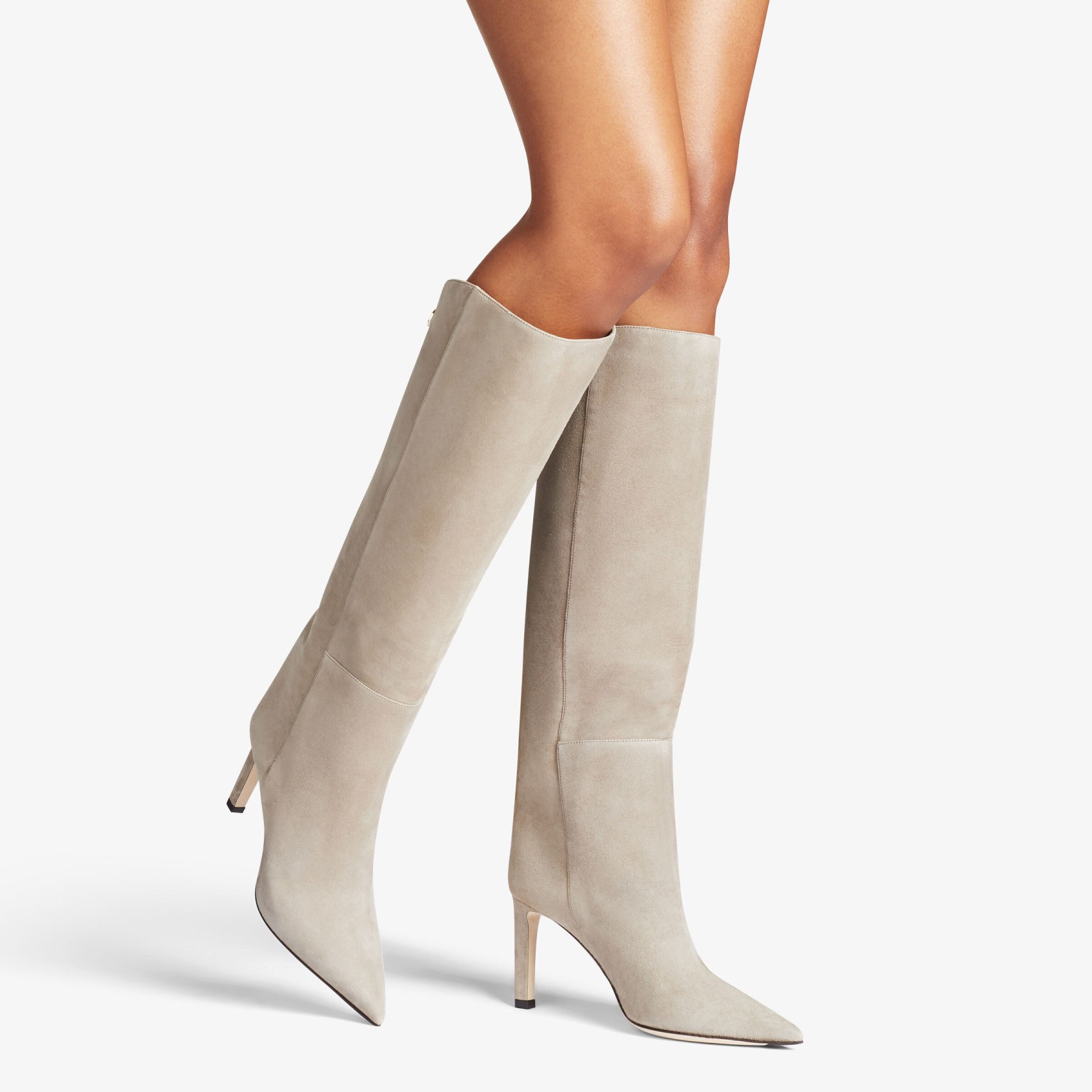 ALIZZE KB 85 | Taupe Suede Knee-High Boots | Autumn Collection