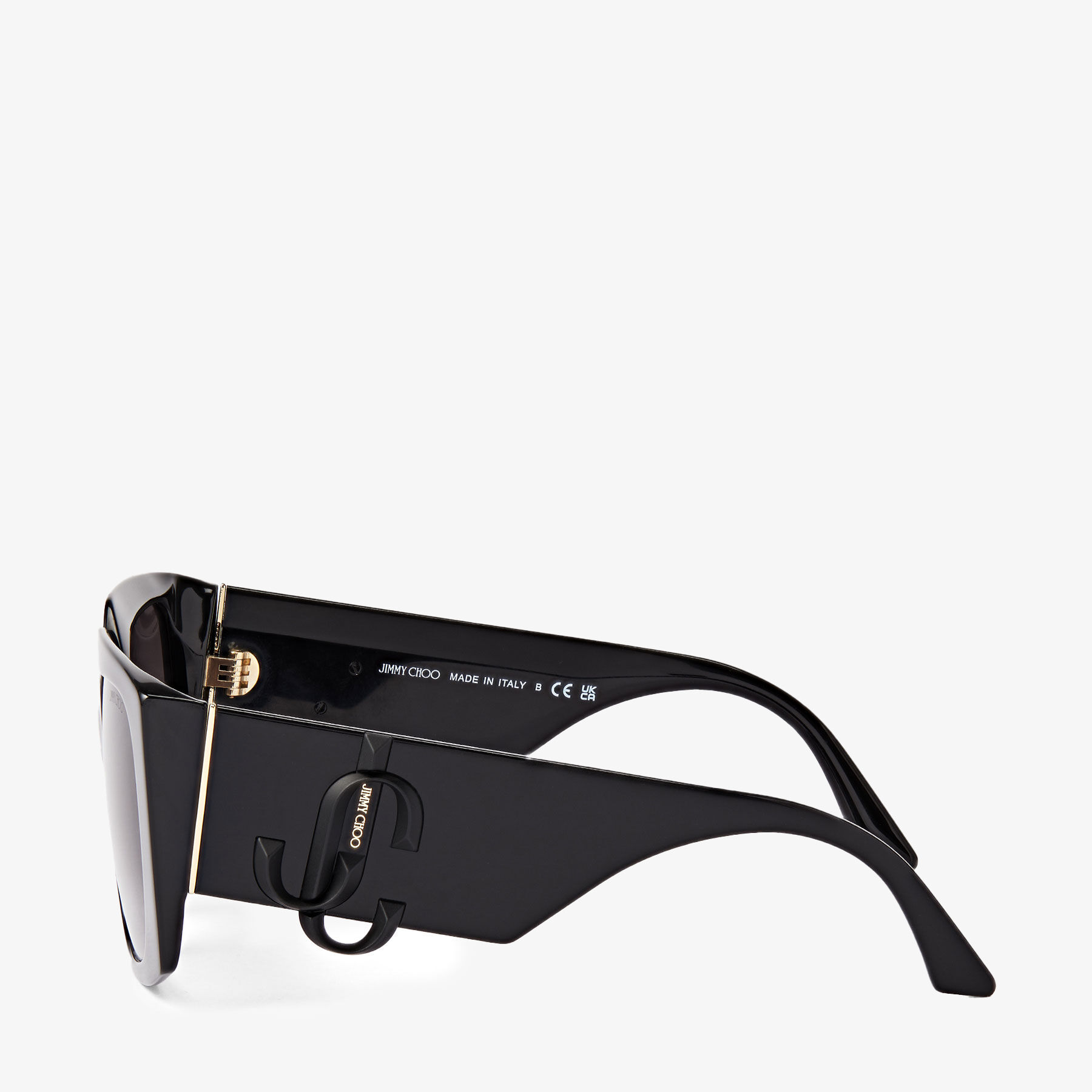 ARIANA | Black Square Frame Sunglasses | JIMMY CHOO