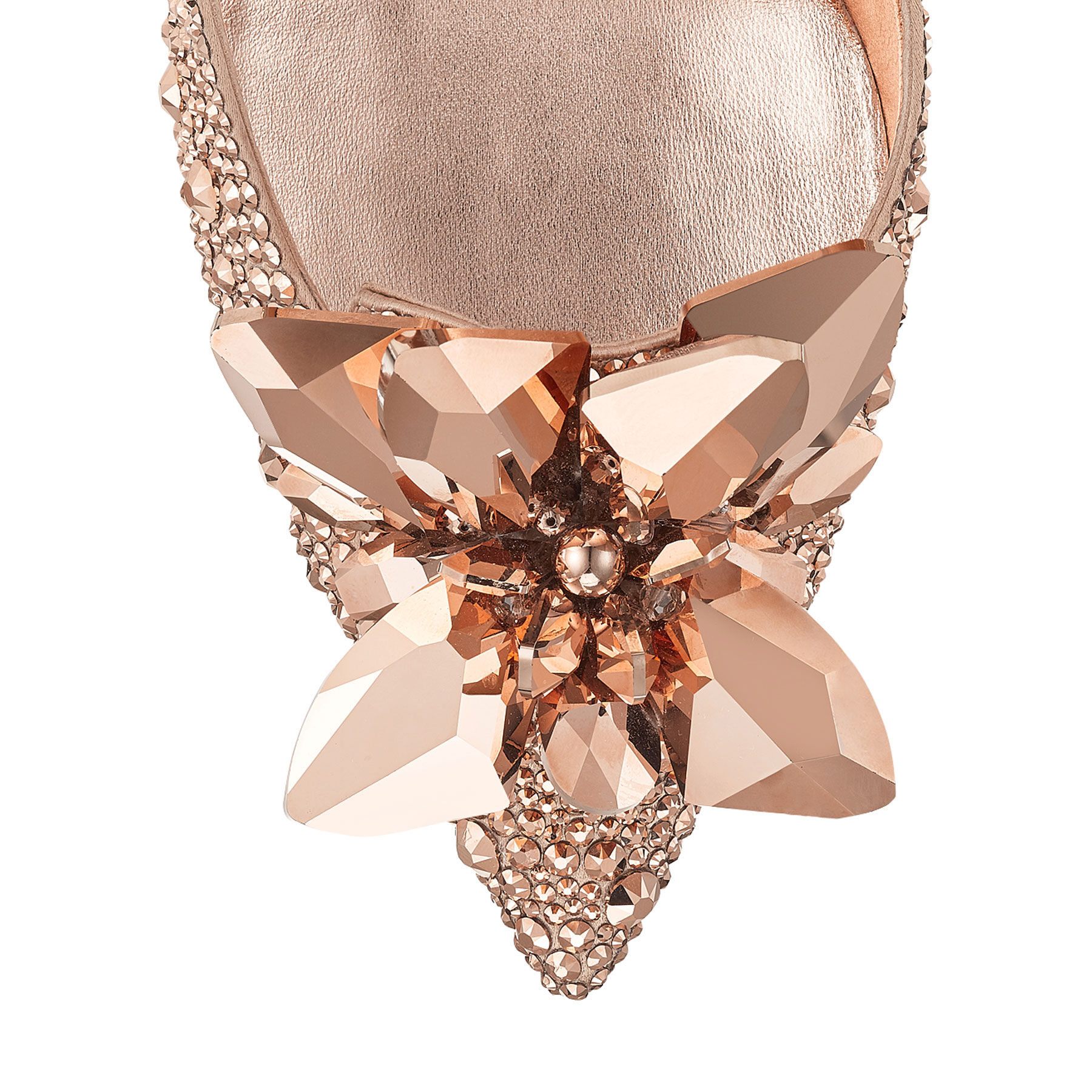 Rose Gold Crystal Covered Pointy Toe Pumps | ARI| Pre Fall 18 | JIMMY CHOO  CA