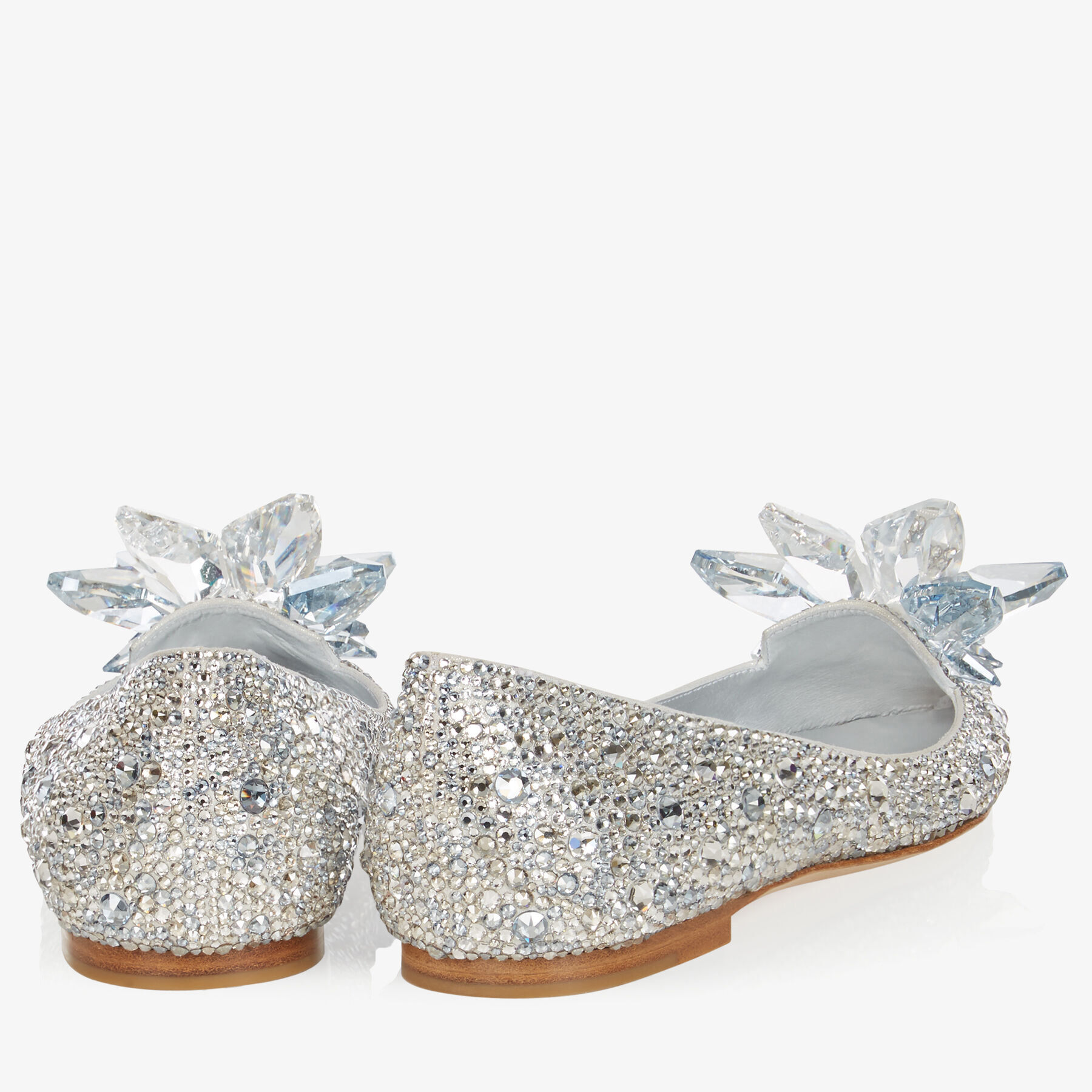 Crystal Covered Pointy Toe Flats Attila JIMMY CHOO