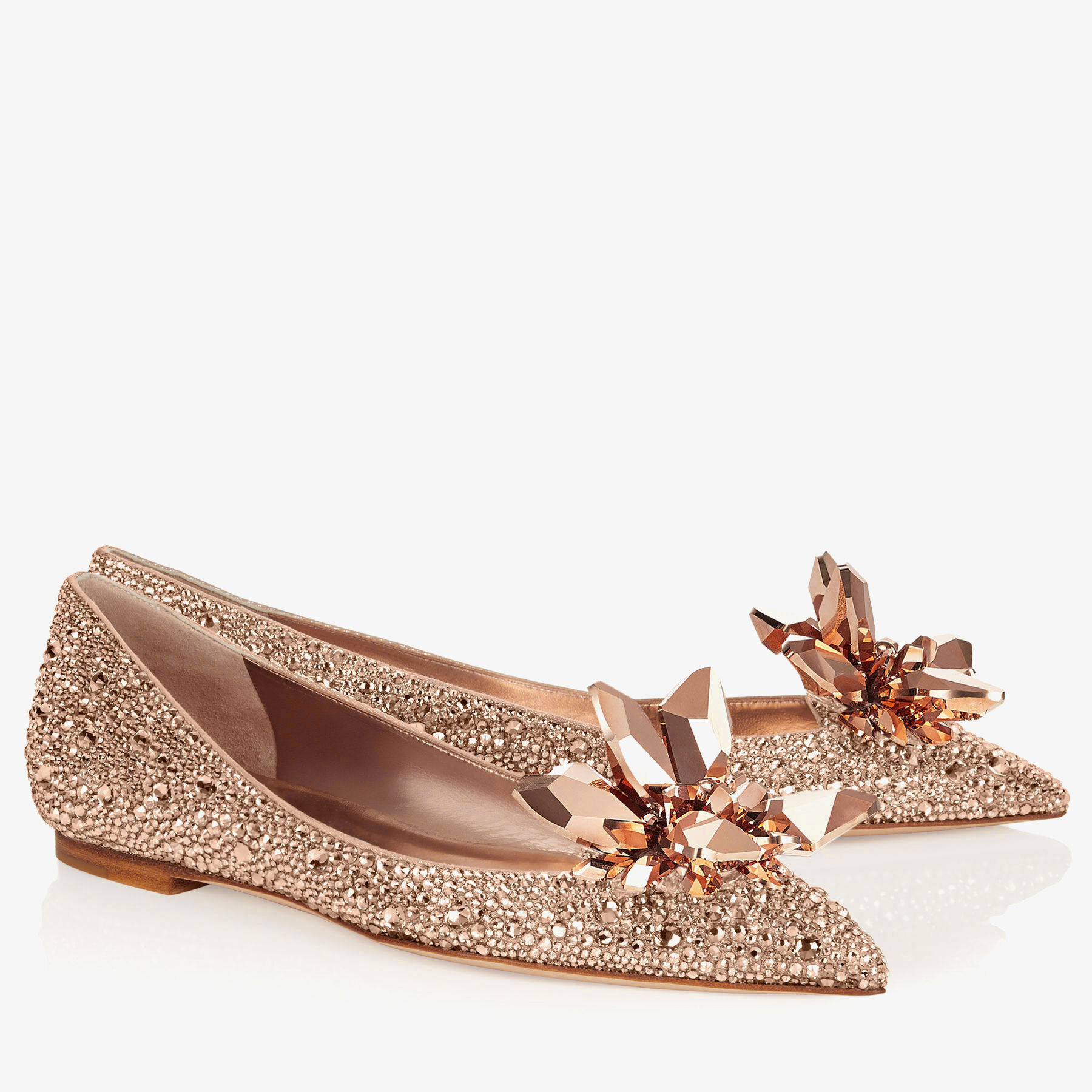 JIMMY CHOO - Flats take centre stage for Feet Up Friday, and why not when  they look like this? Introducing the GILLY pointy toe flats with crystal  buckle detail - perfect for