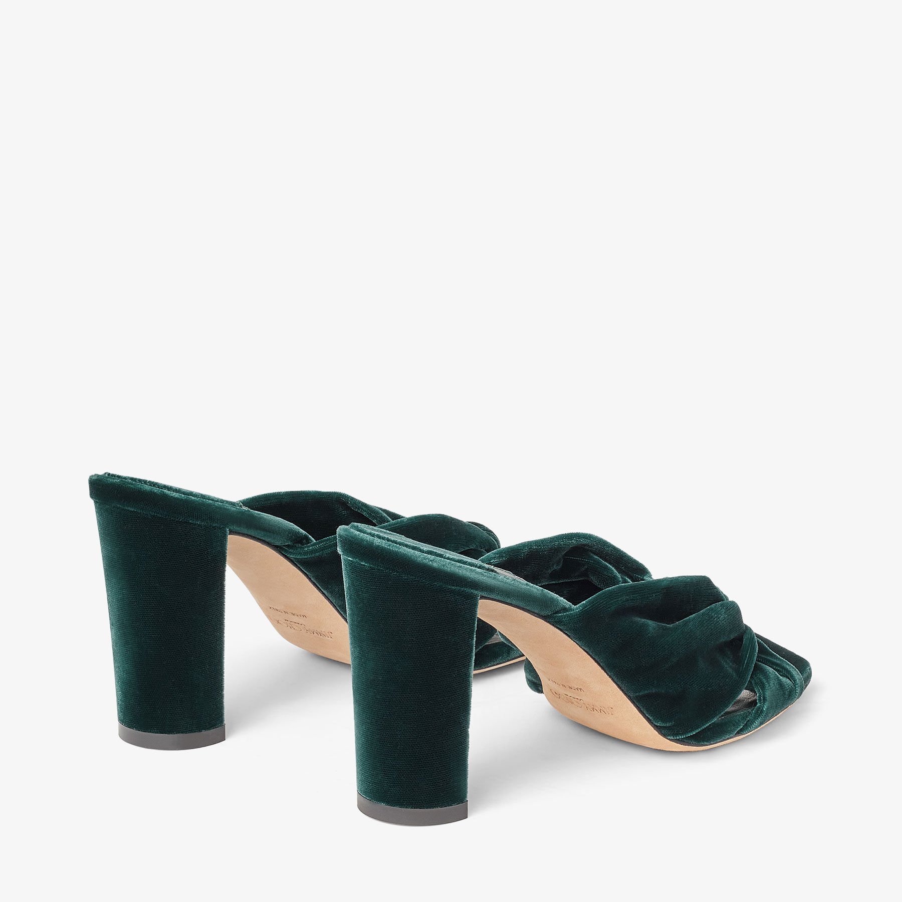 Velvet mules outlet