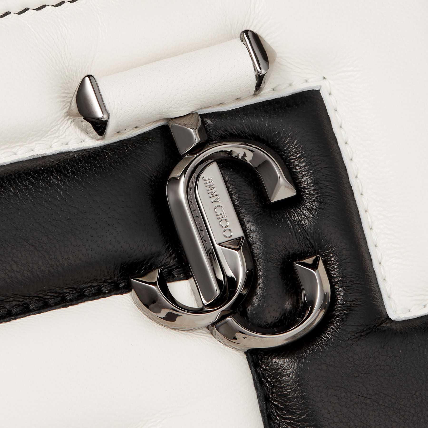 Avenue Slim Shoulder Black and Latte Avenue Nappa Leather