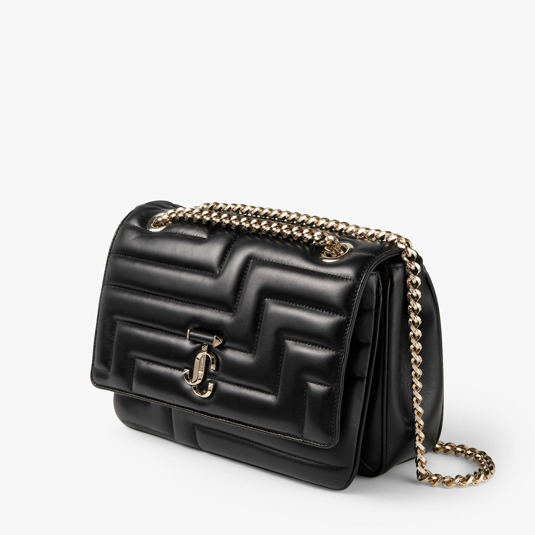 Avenue Soft Shoulder | Black Avenue Nappa Leather Soft Shoulder Bag ...