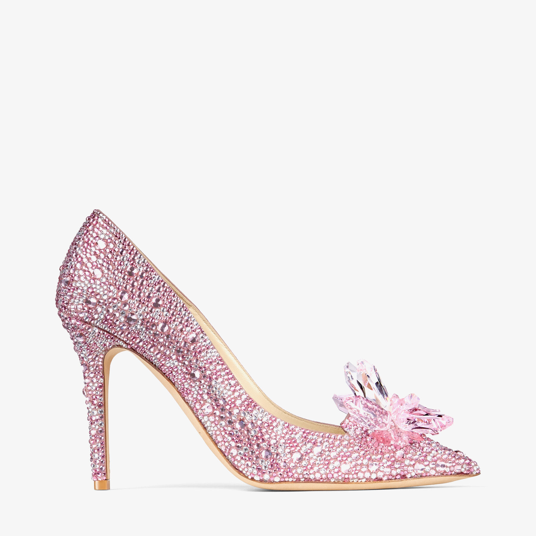 Rose Mix Crystal Covered Pointy Toe Pumps | ALIA | Pre Fall 19 | JIMMY CHOO