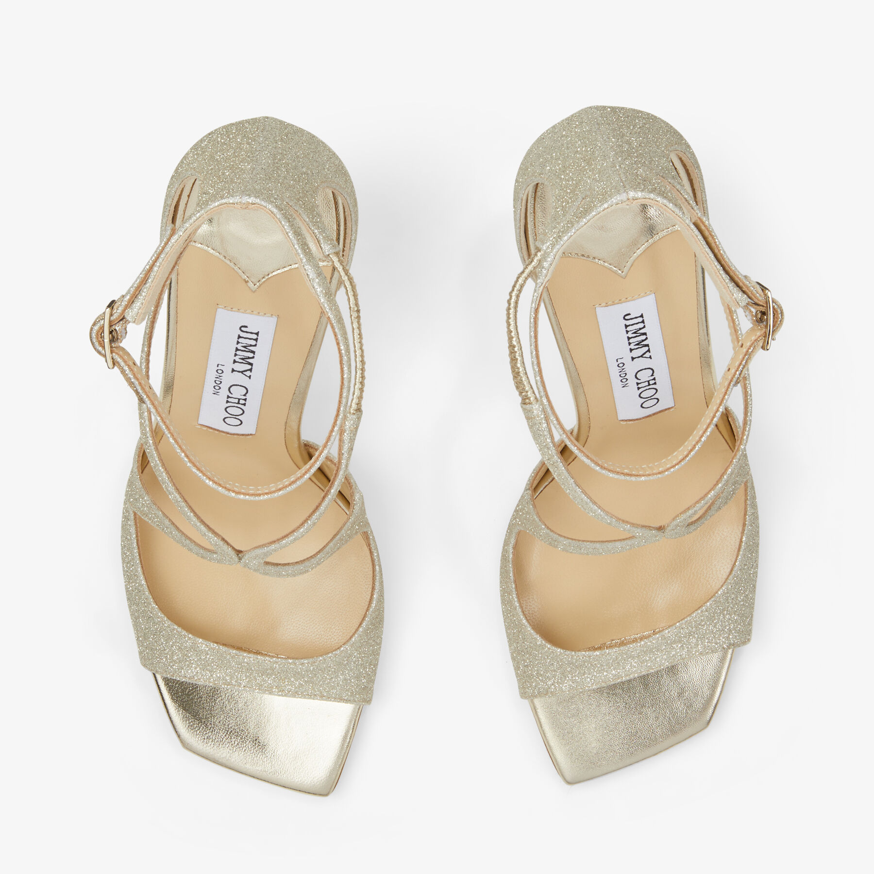 Platinum Ice Dusty Glitter Sandals| AZIA 95 | Spring 2022 