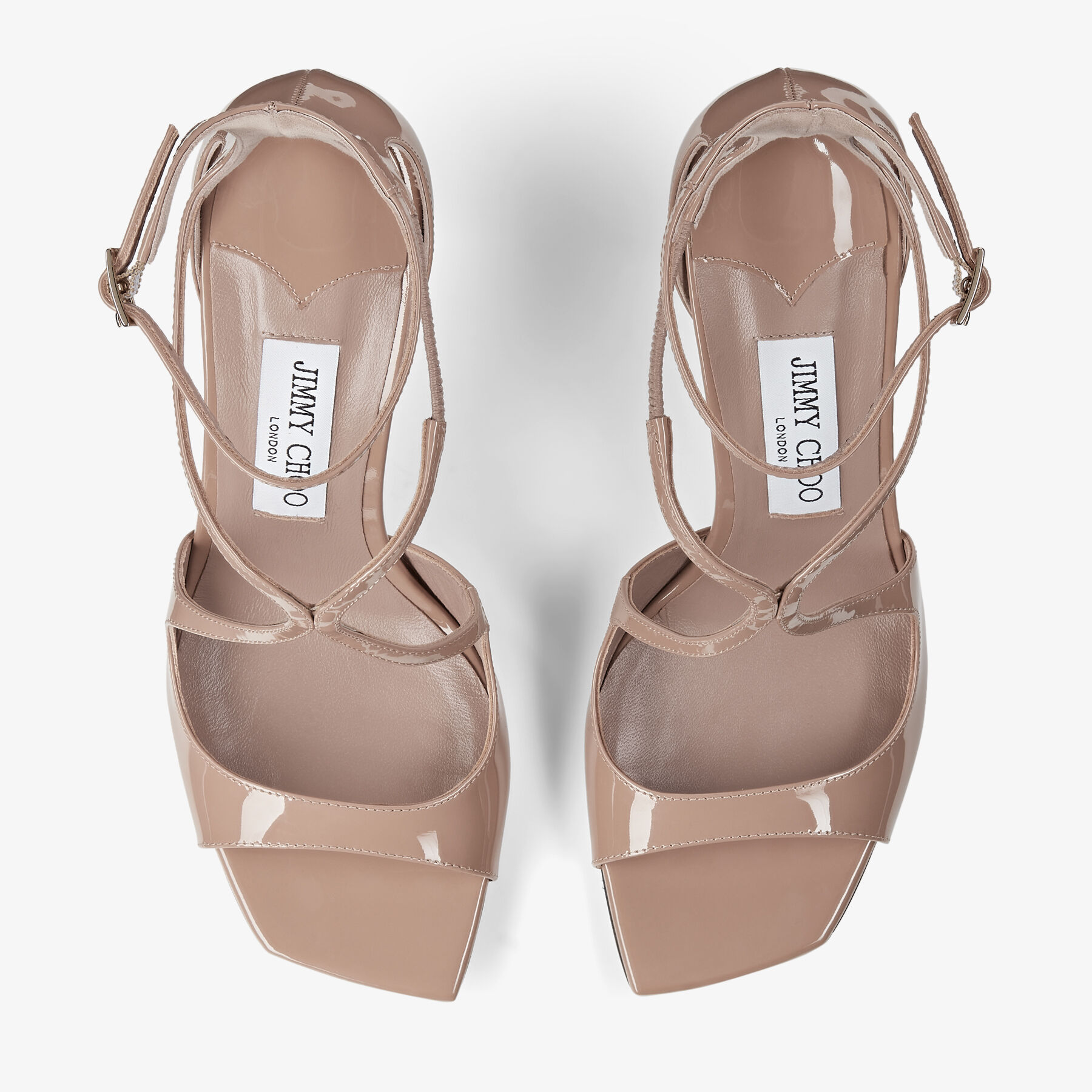 Ballet Pink Patent Leather Sandals| AZIA 95 | Spring 2022 Collection ...