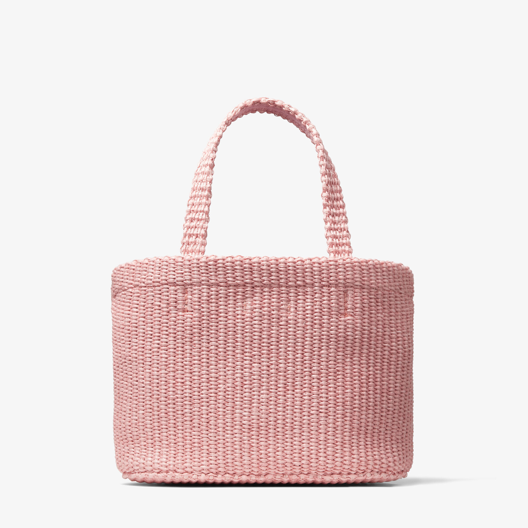Beach Tote E W Mini Rose Latte Raffia Embroidered Mini Tote Bag JIMMY CHOO US