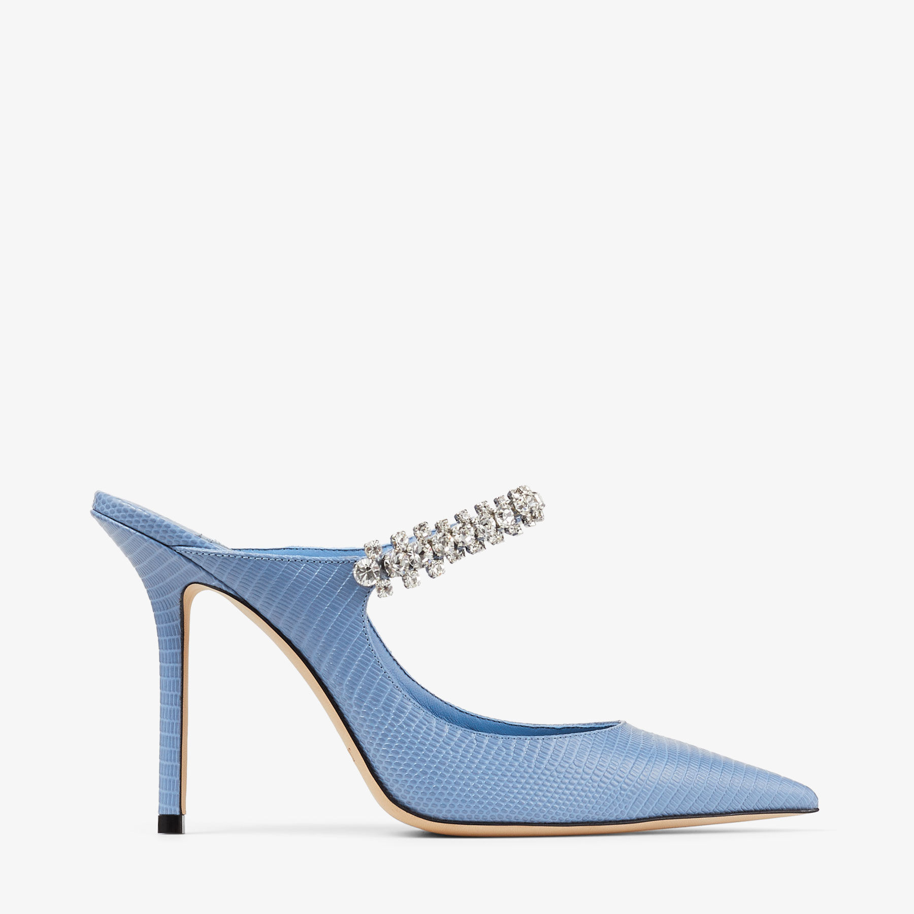 Bing 100|Denim Lizard Print Pumps| JIMMY CHOO US