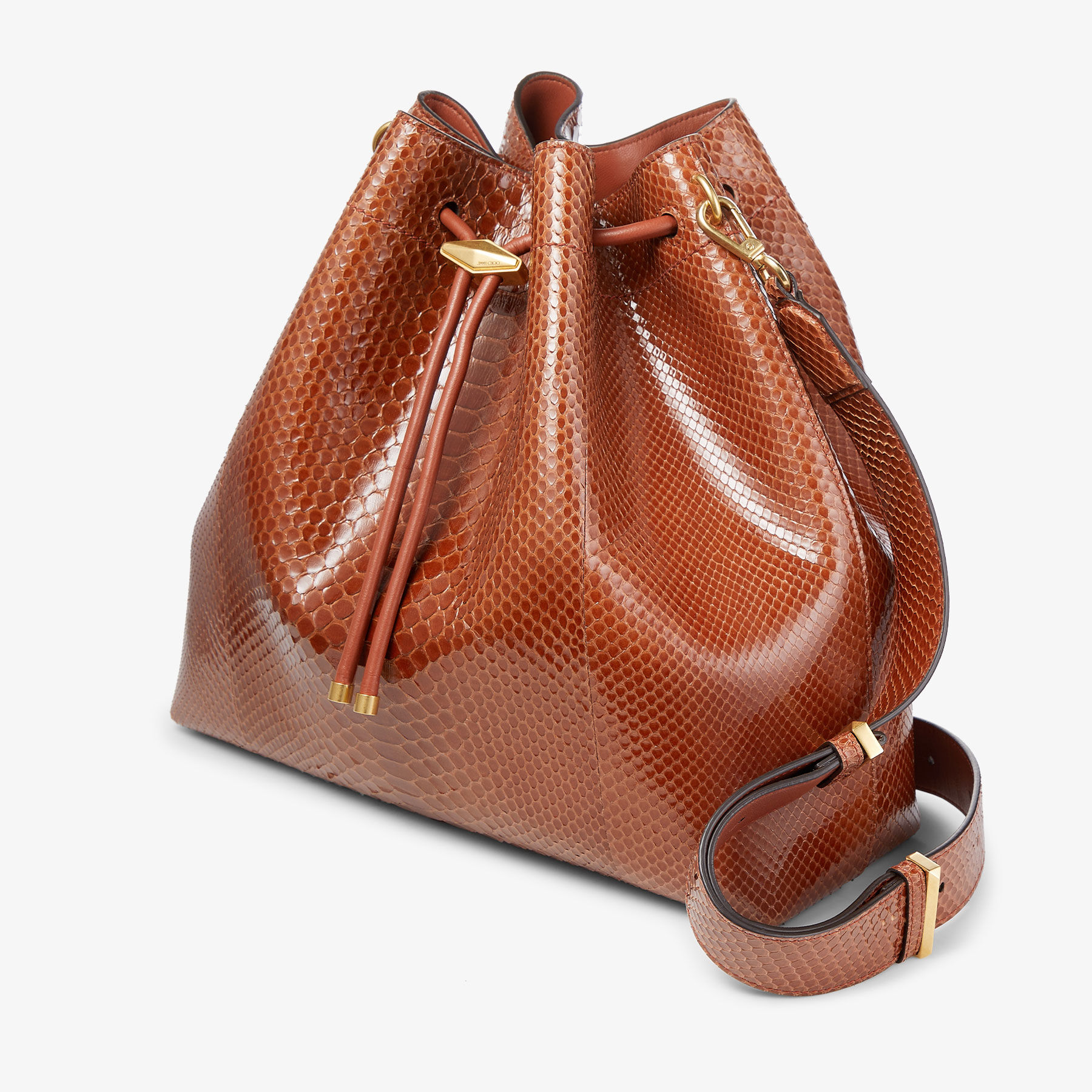 Bon Bon Bucket LG Copper Python Bag JIMMY CHOO US