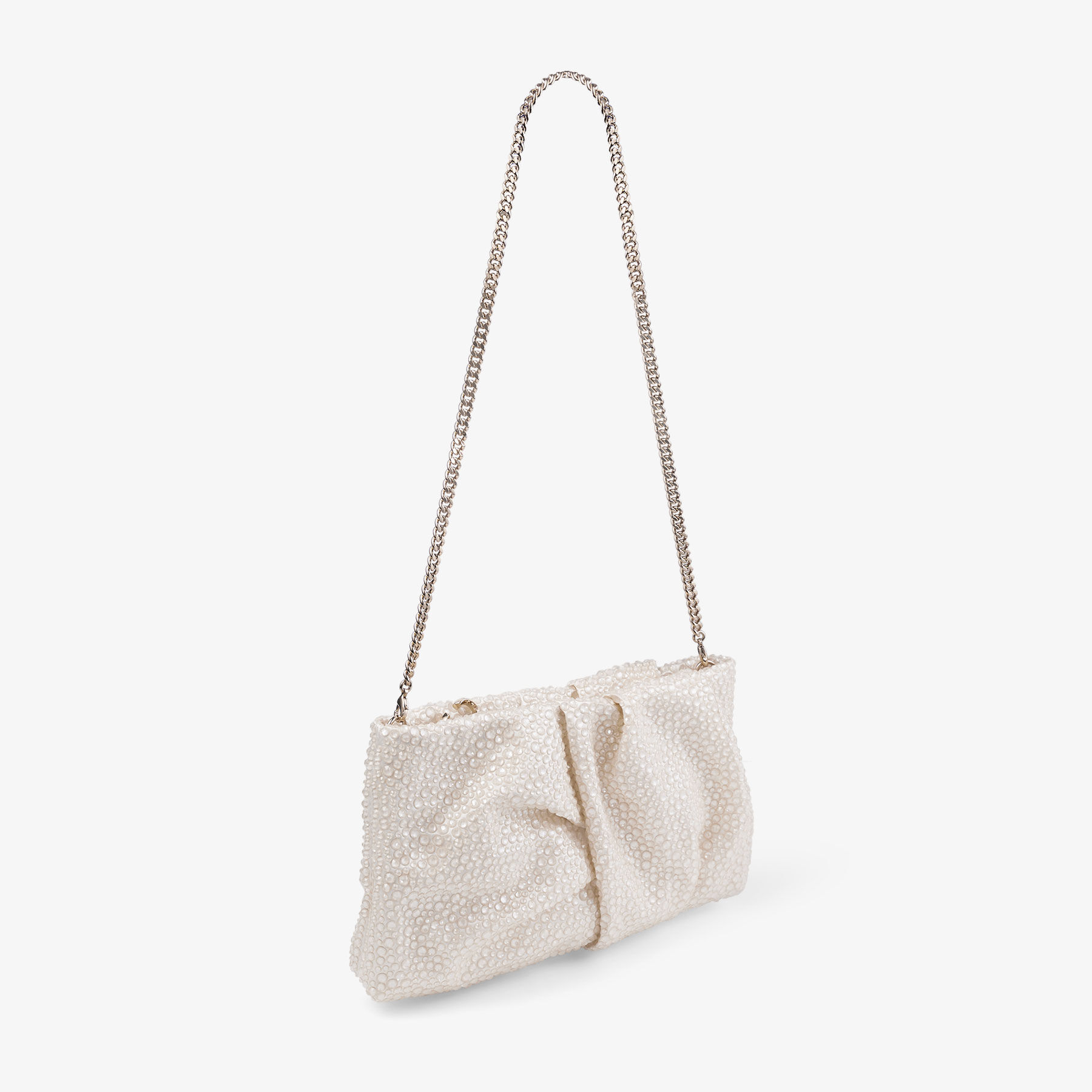 Ivory satin clutch bag hotsell