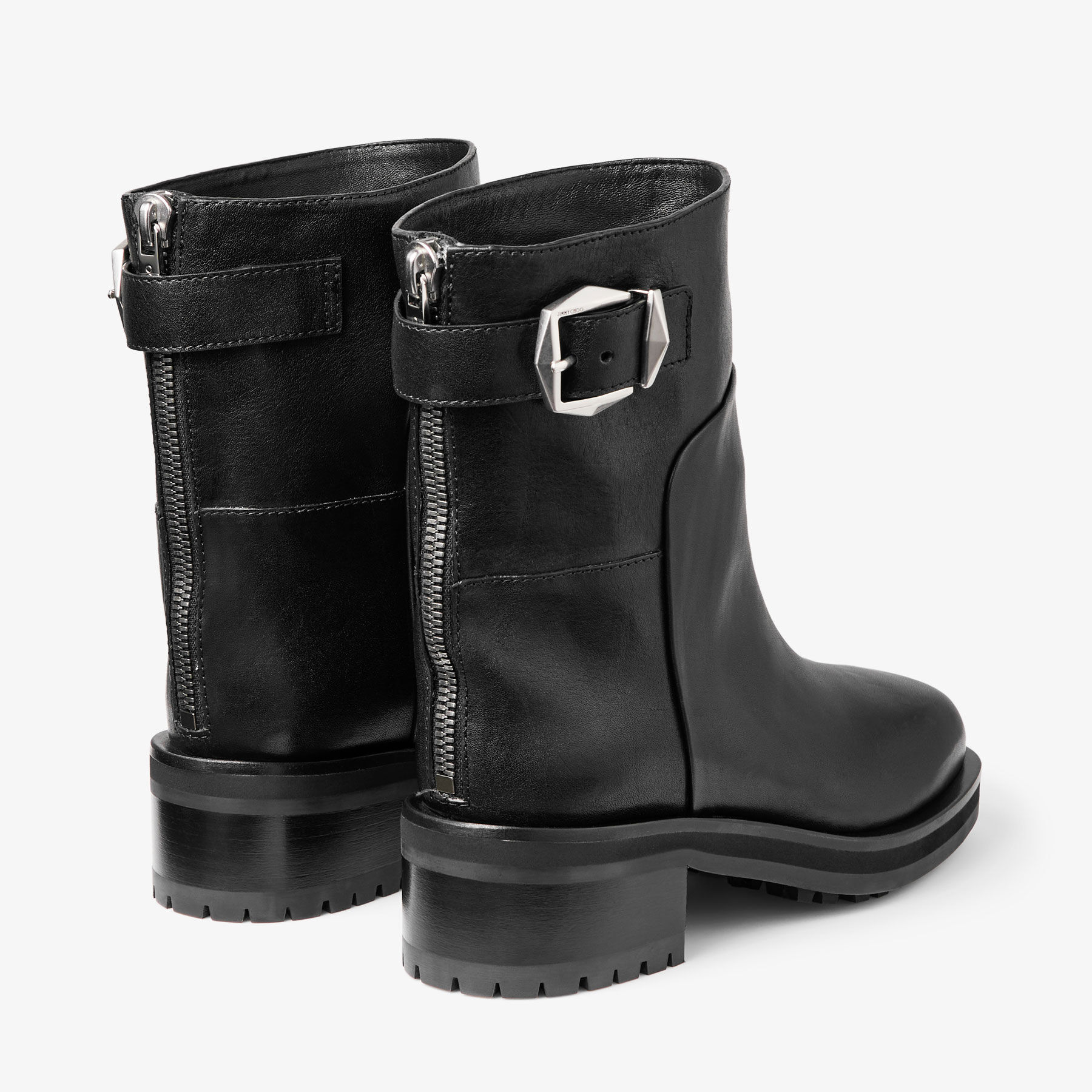 Brooklyn Ankle Boot 50 | Black Leather Ankle Boots | JIMMY CHOO