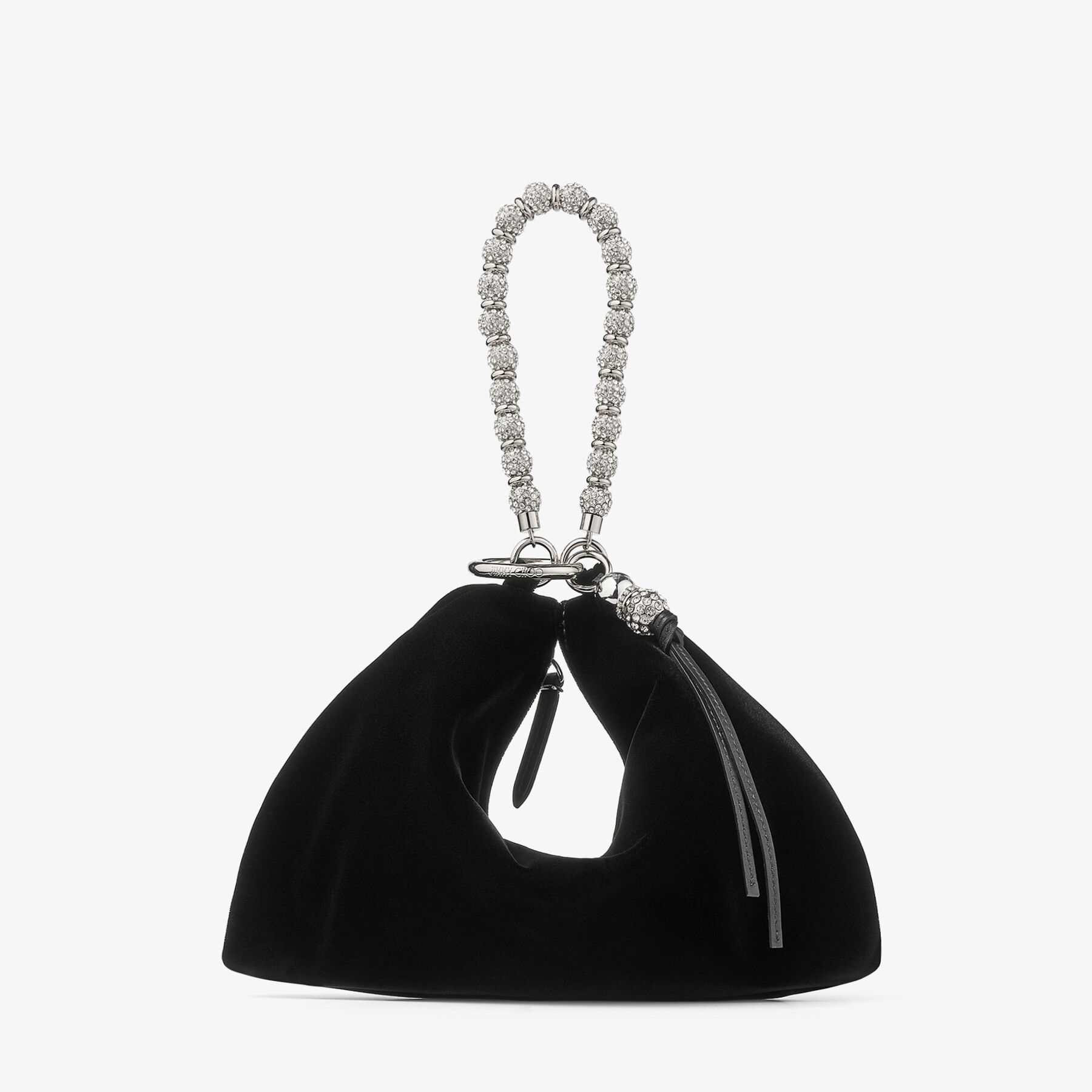 Callie Black Velvet Clutch Bag JIMMY CHOO