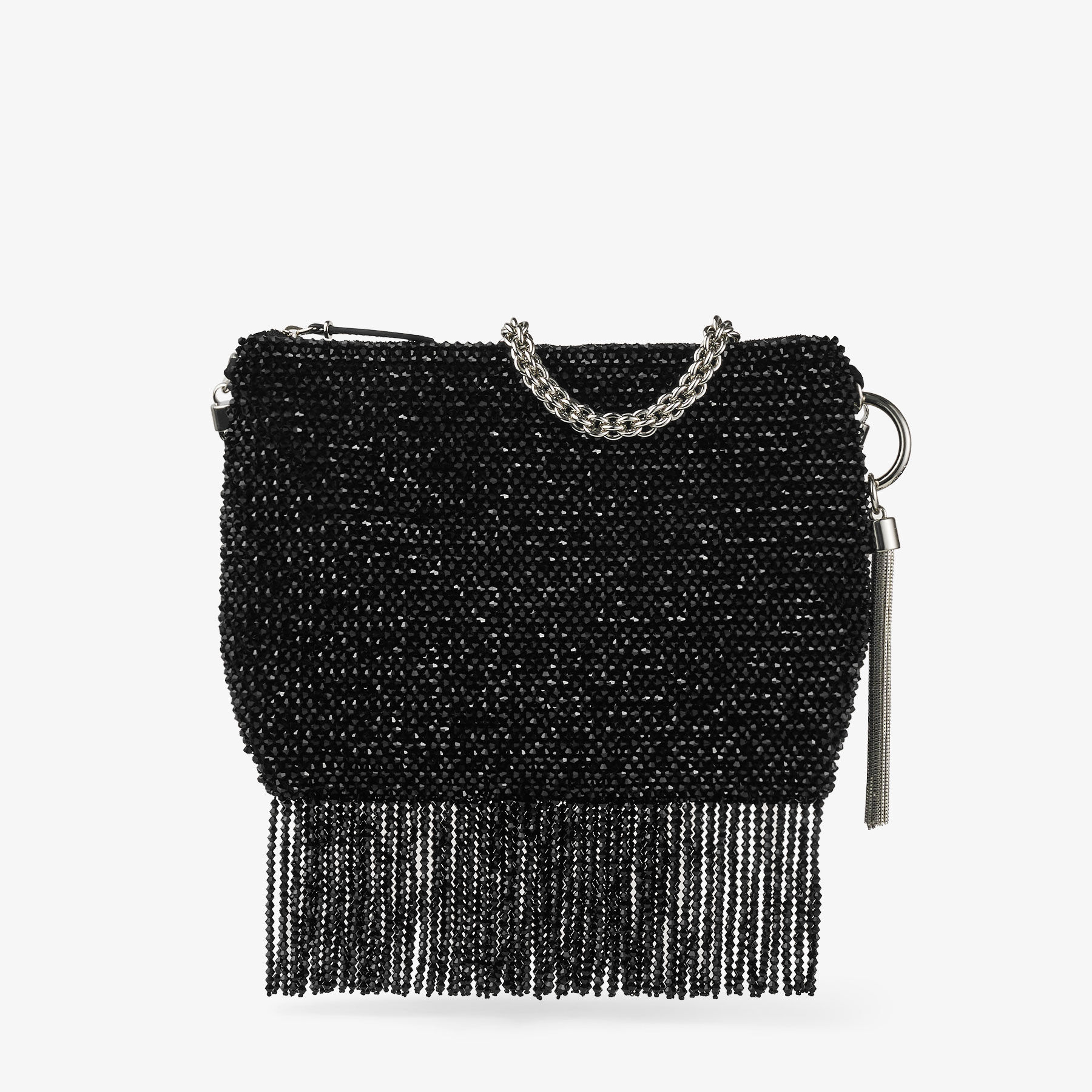 Jimmy choo black shoulder bag on sale